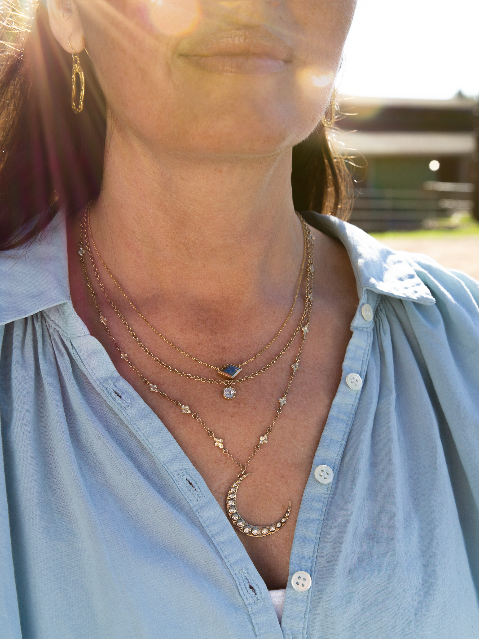 Diamond Moonlight Necklace