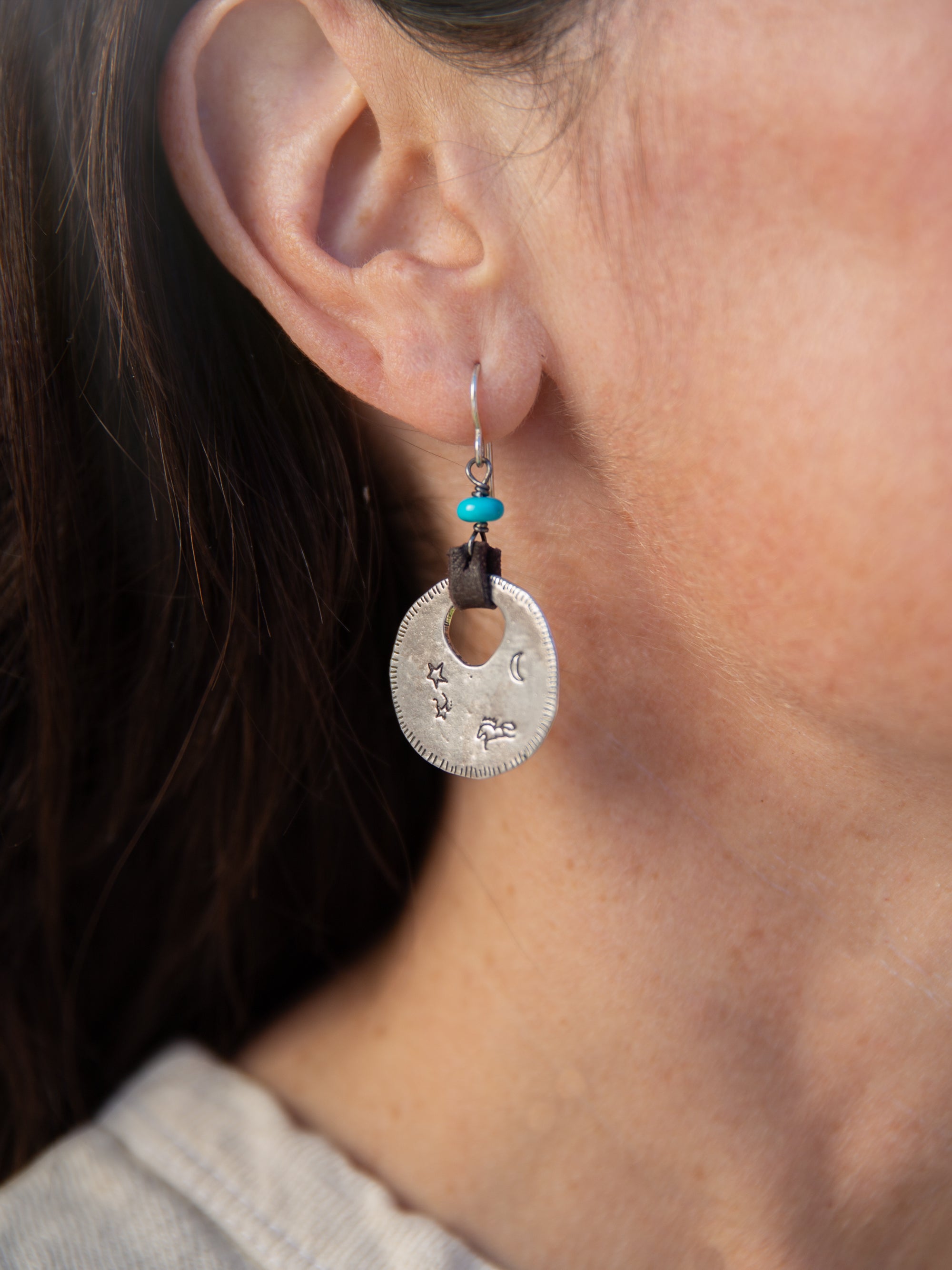 Over The Moon Earrings