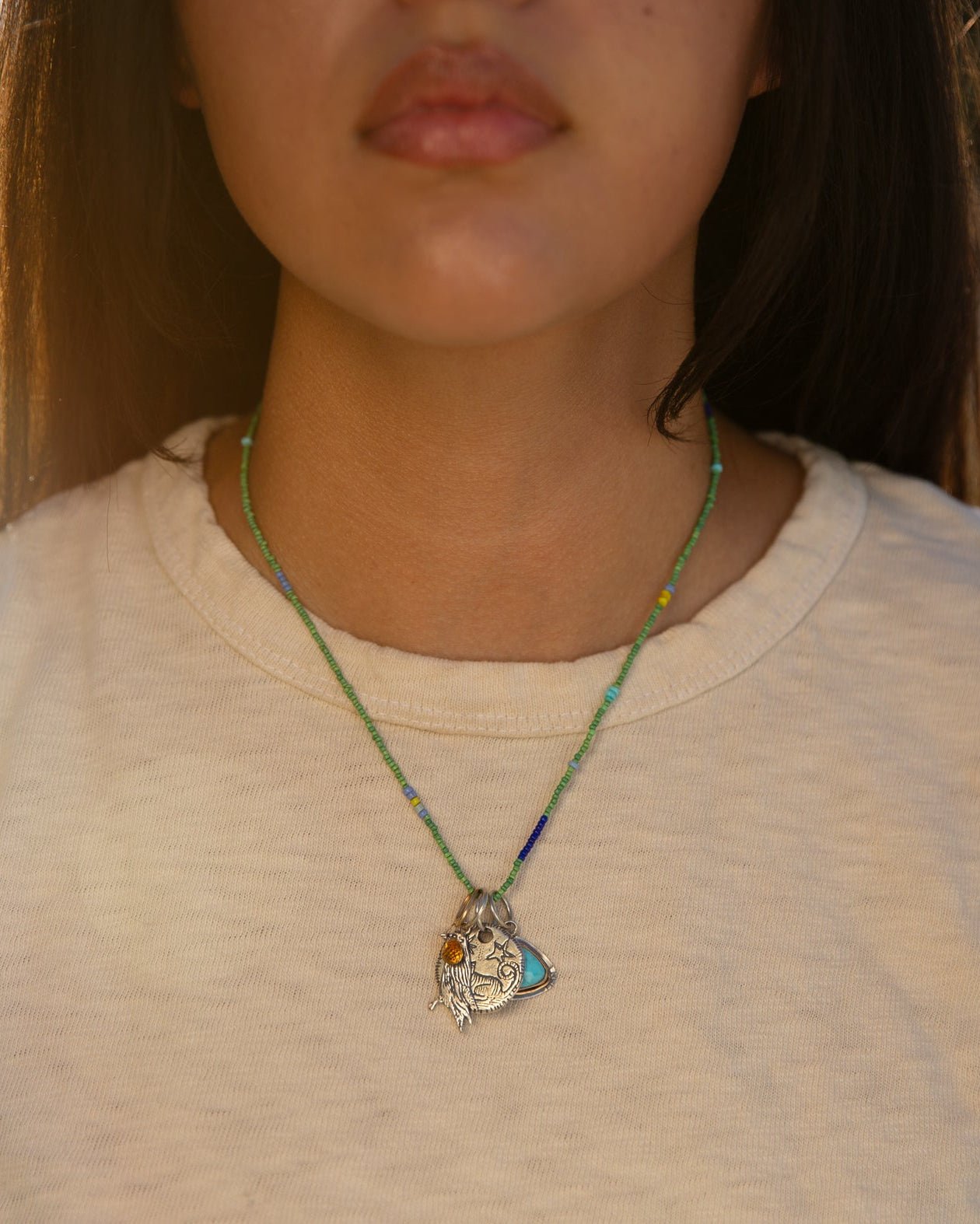 Spring Tradebead Necklace - Jes MaHarry