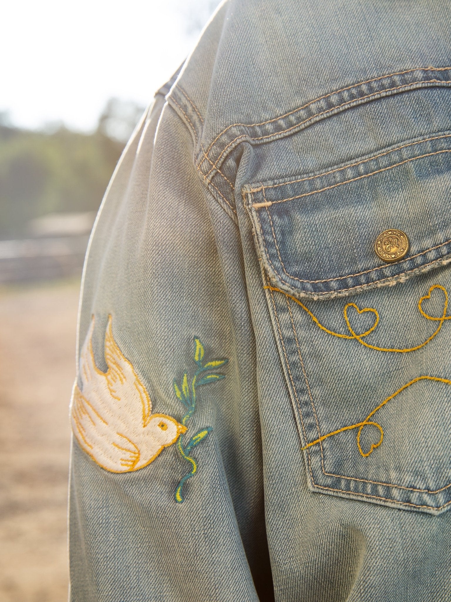 Here Comes The Sun Denim Jacket - Jes MaHarry