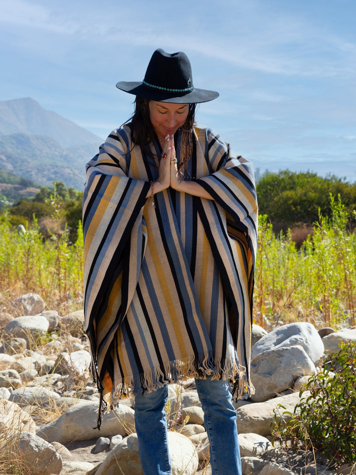 One of Kind Cielo Poncho — Handmade by Jes MaHarry