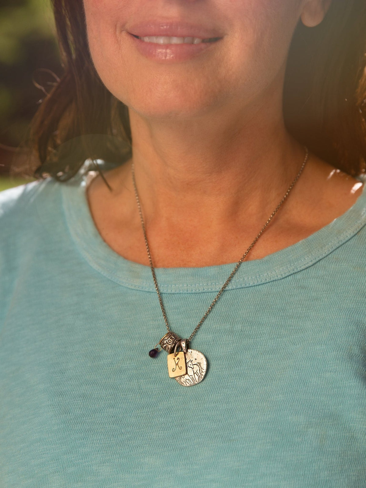 Stamped Initial Charm — Handmade by Jes MaHarry