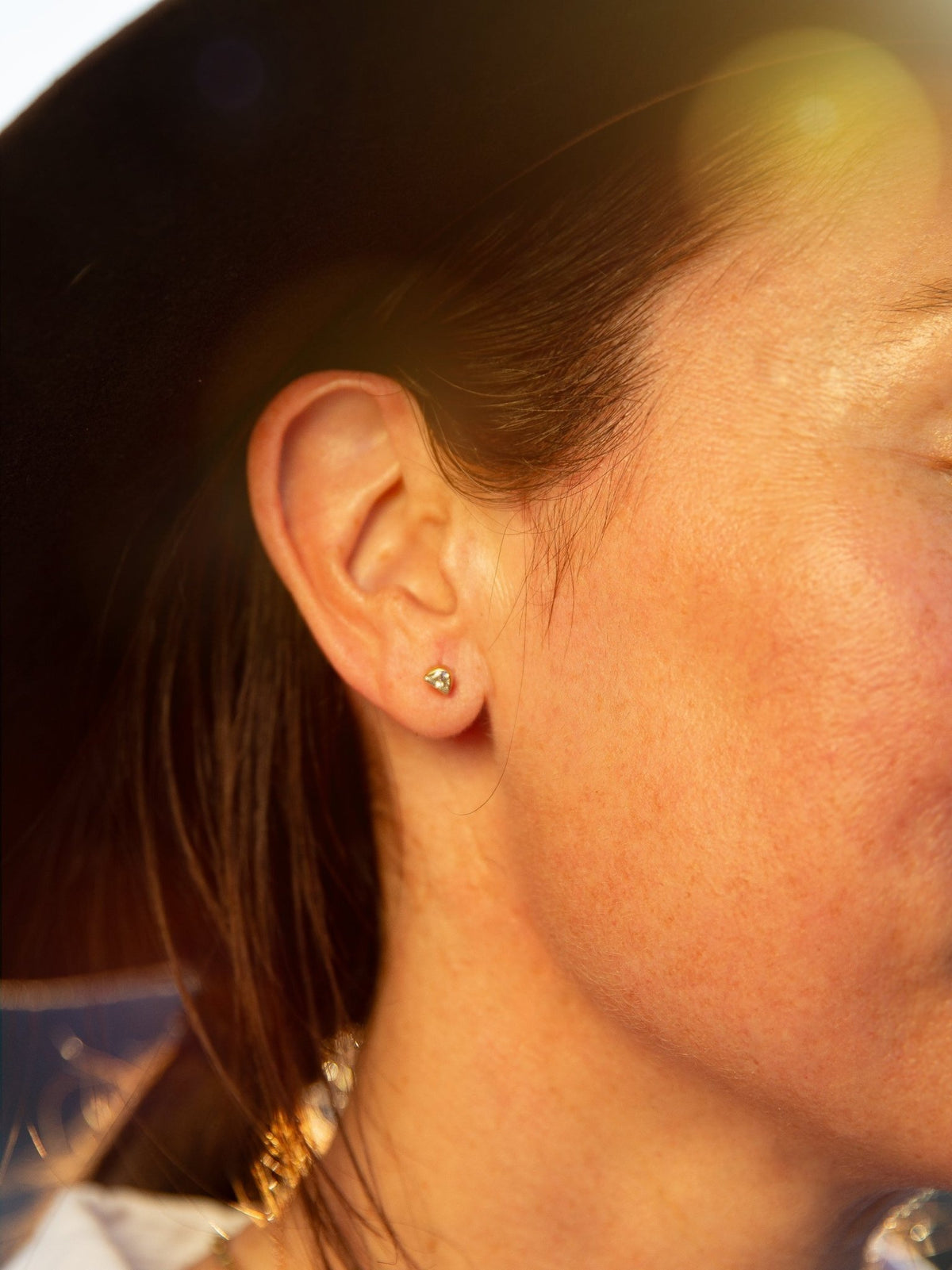 Diamond Crescent Earrings — Jes MaHarry