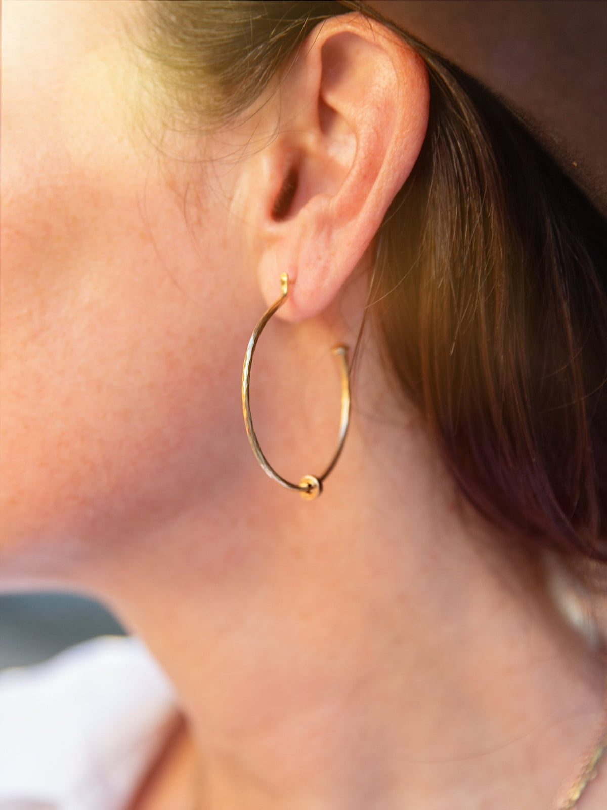 Golden Orbit Hoops — Jes MaHarry