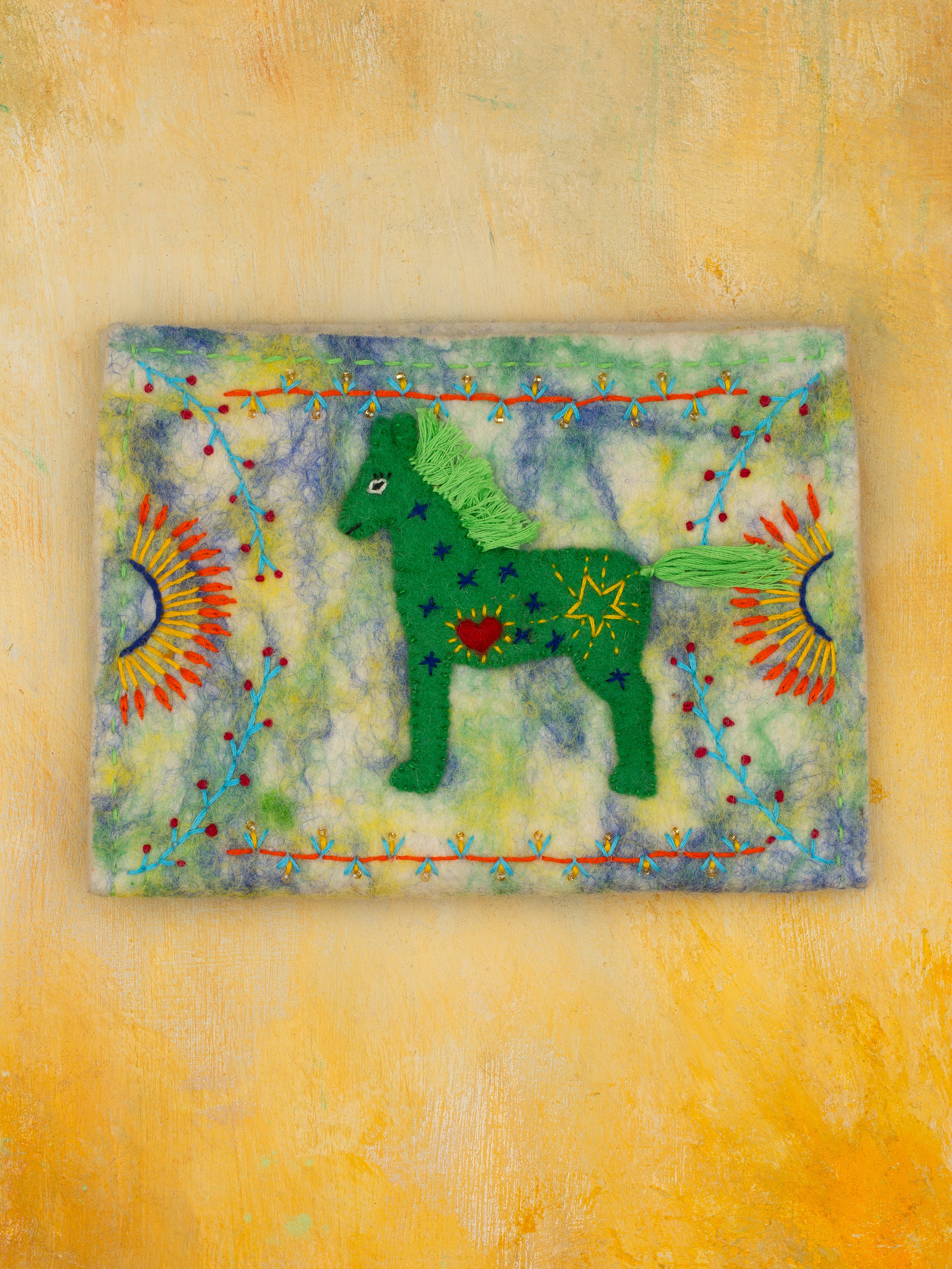 100% Handmade Felted Wool Jewelry Pouches