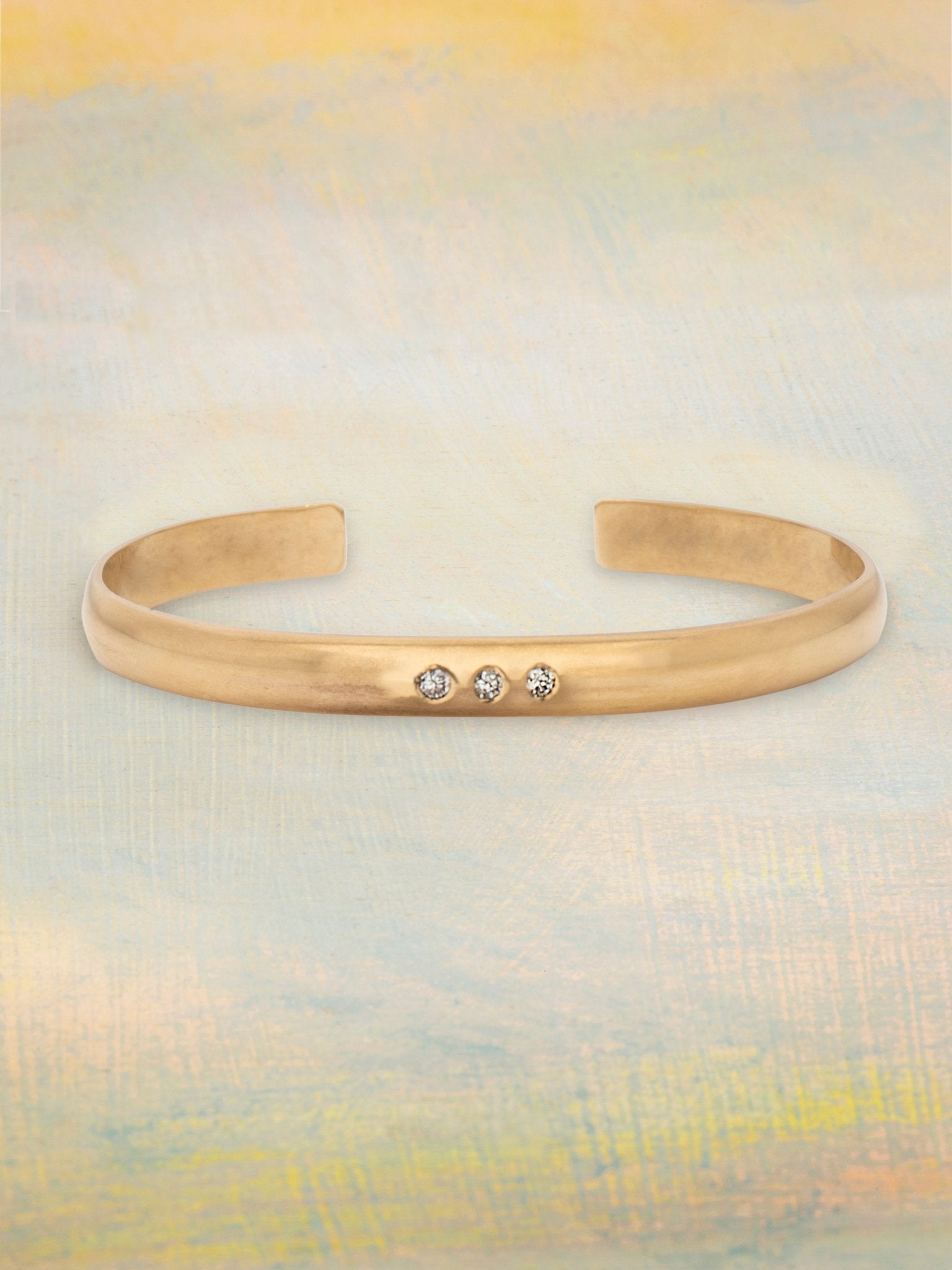 Moon Ray Diamond Cuff - Jes MaHarry