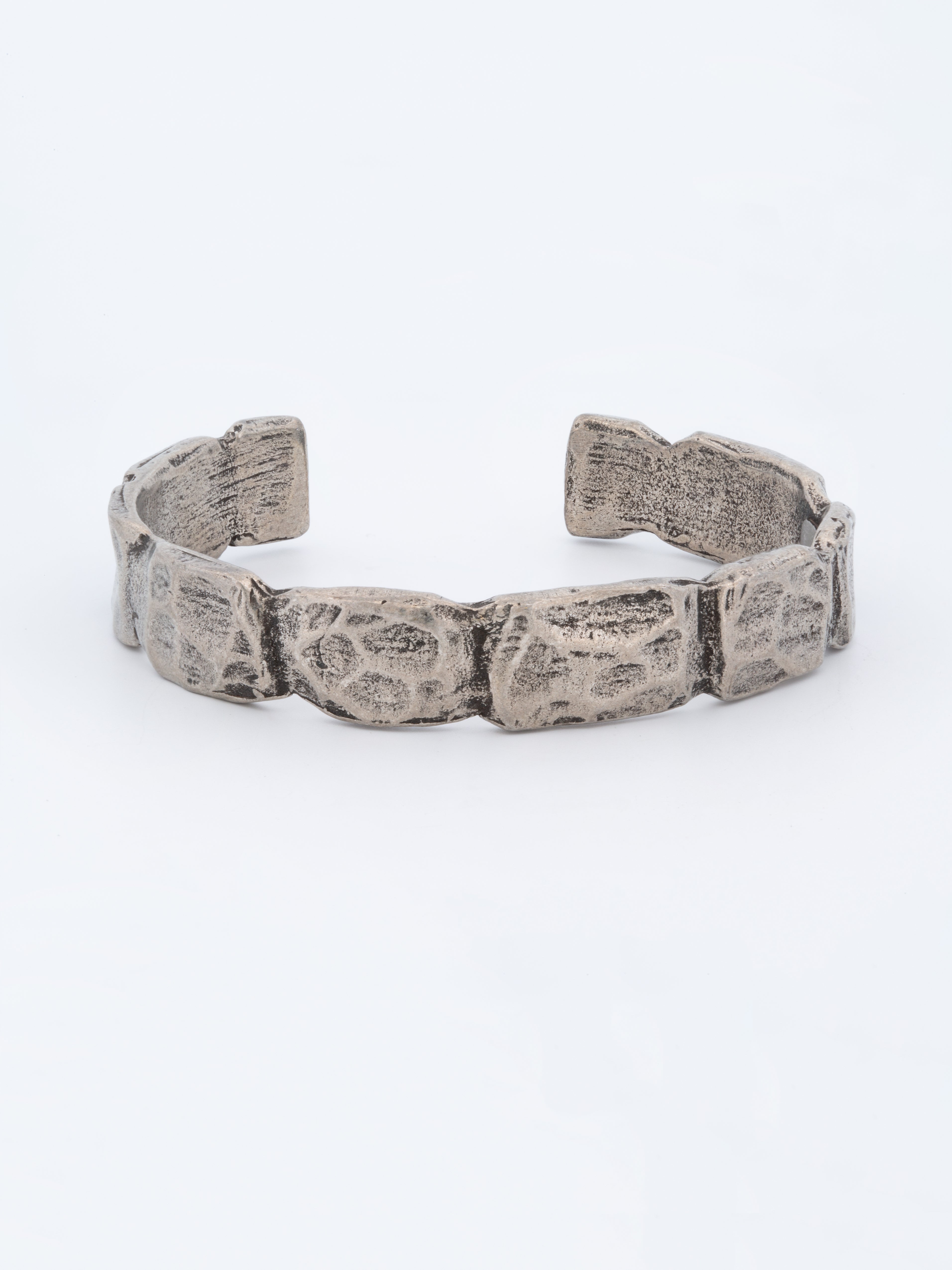 Pebbled Path Pewter Cuff