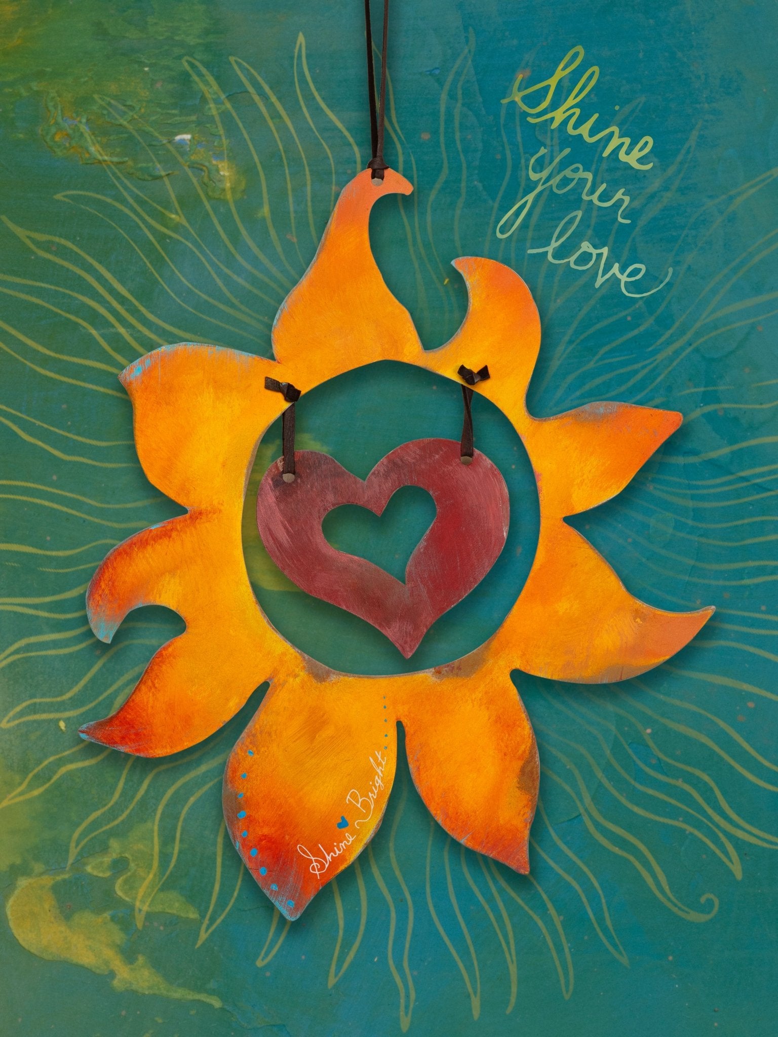 Shine Your Love Hanging Steel Art - Jes MaHarry
