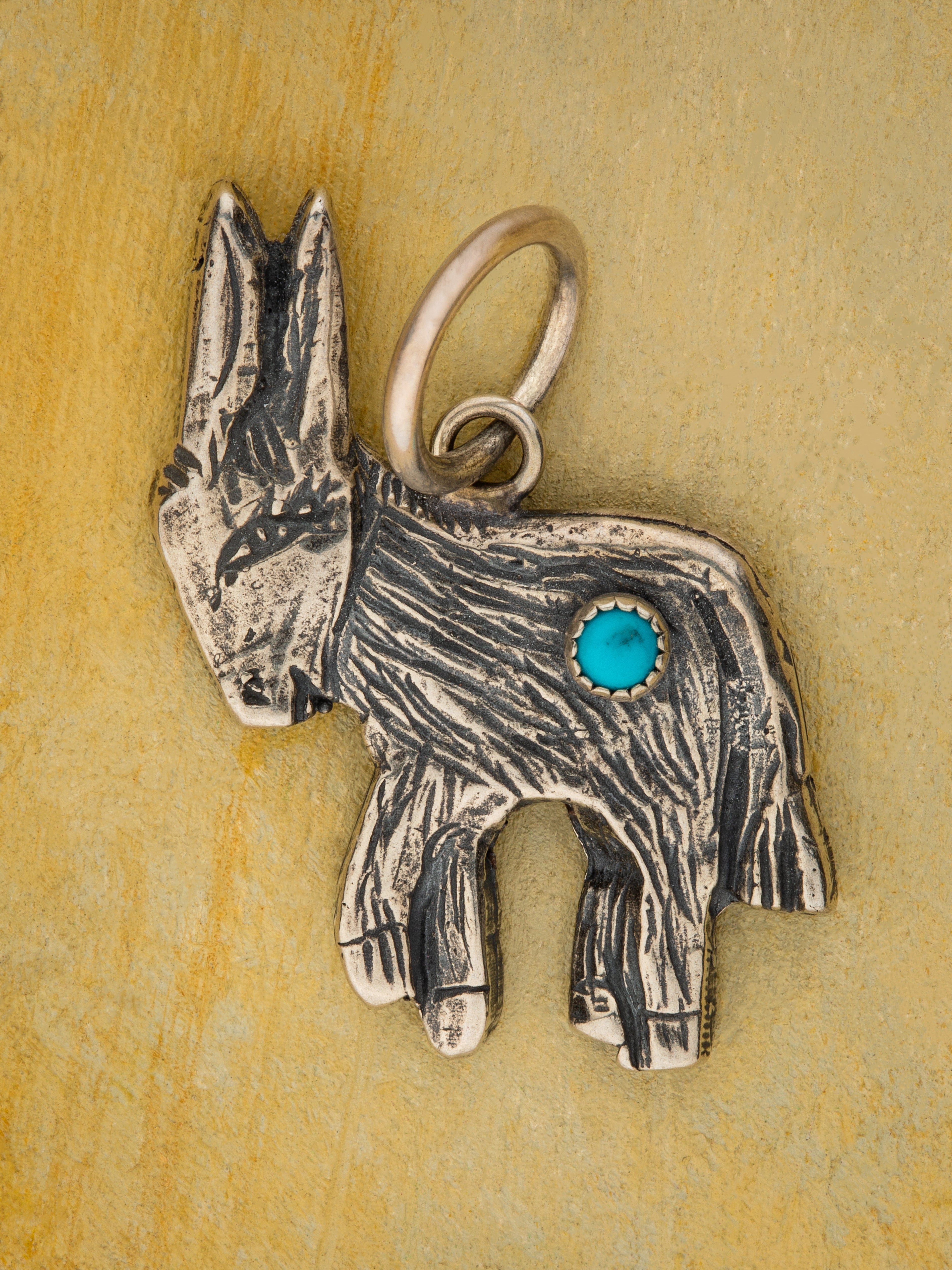 Turquoise Donkey Charm