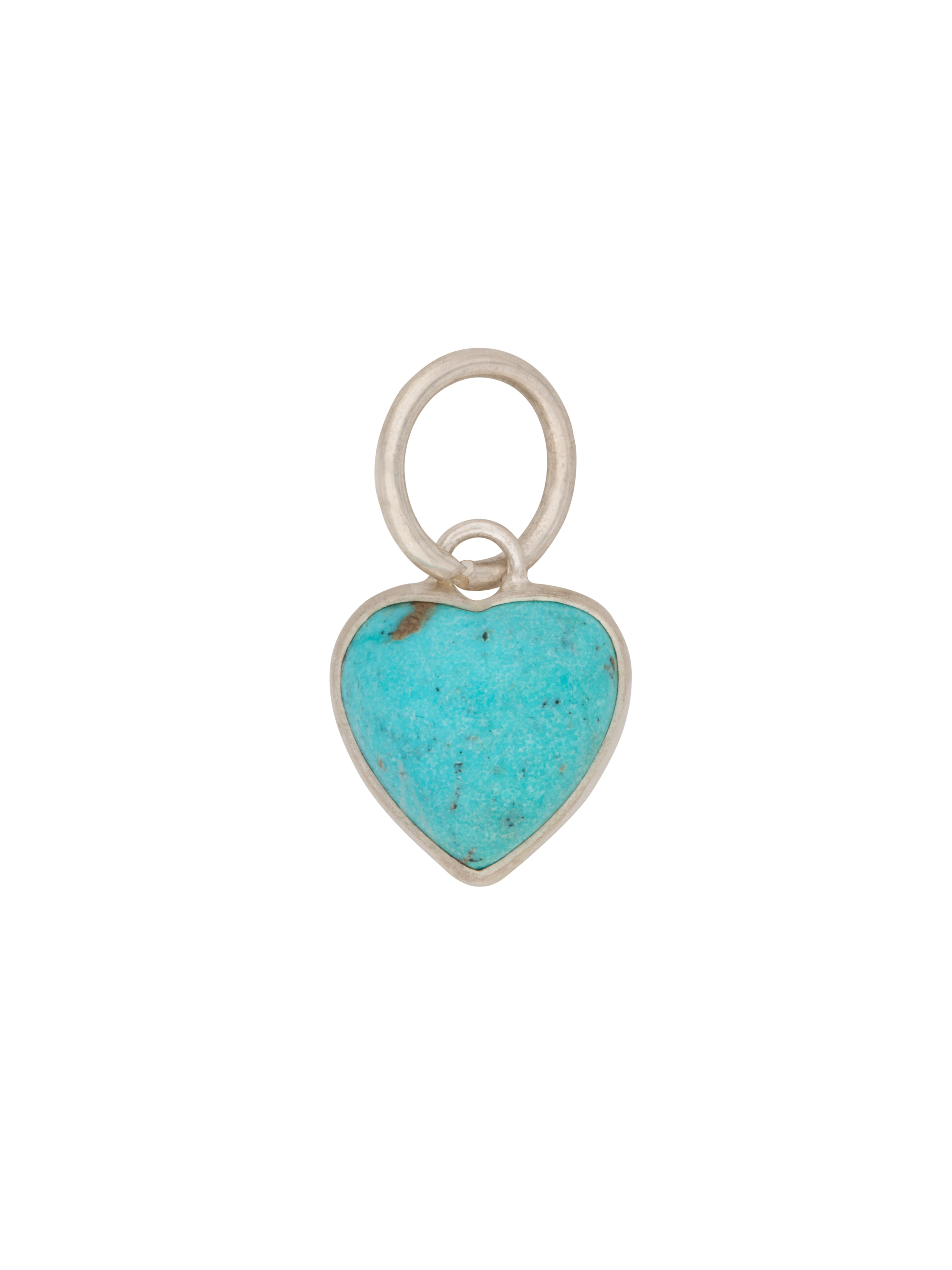 Turquoise Joy Heart Charm