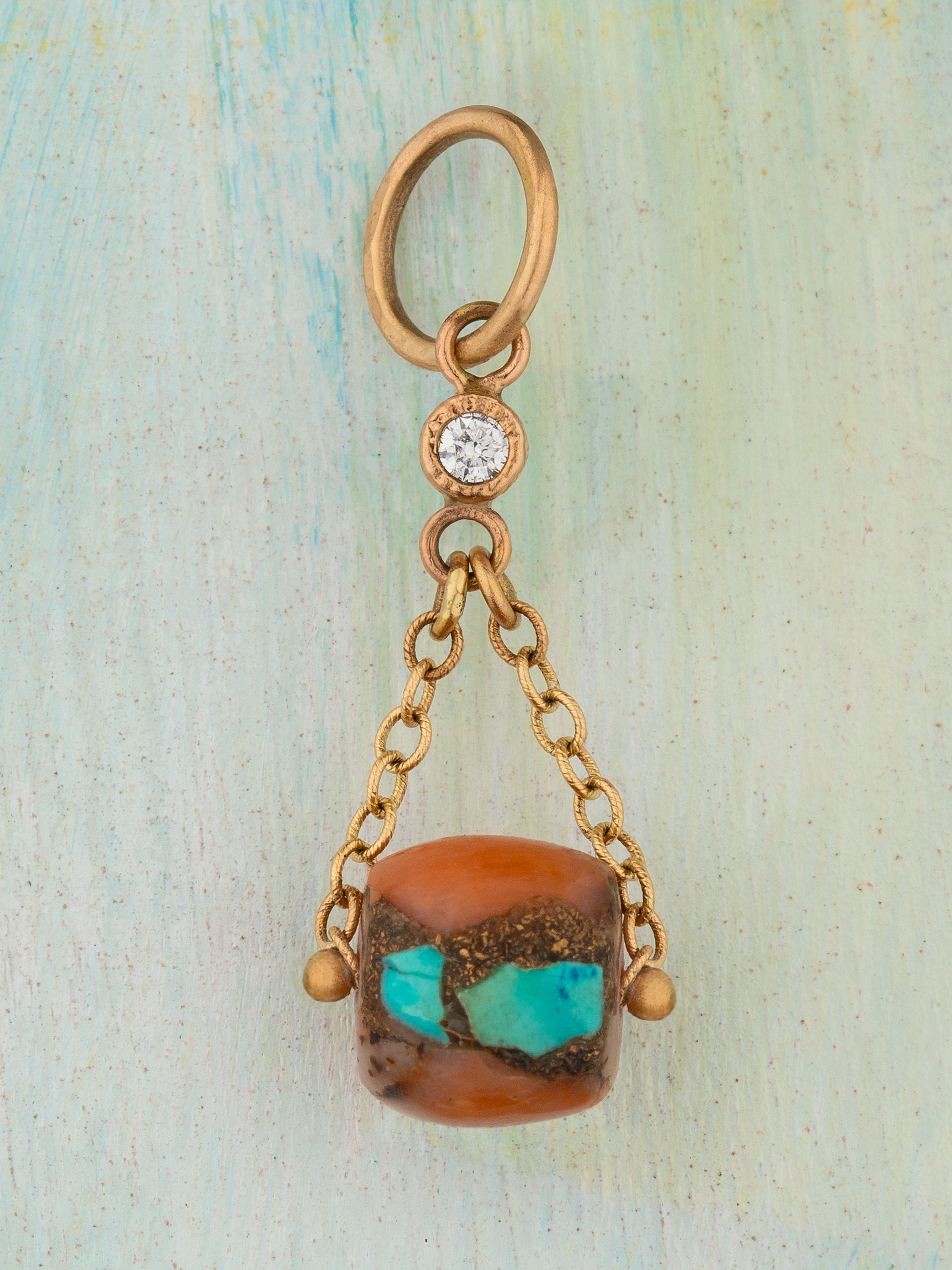 Ancient Coral Treasure Charm