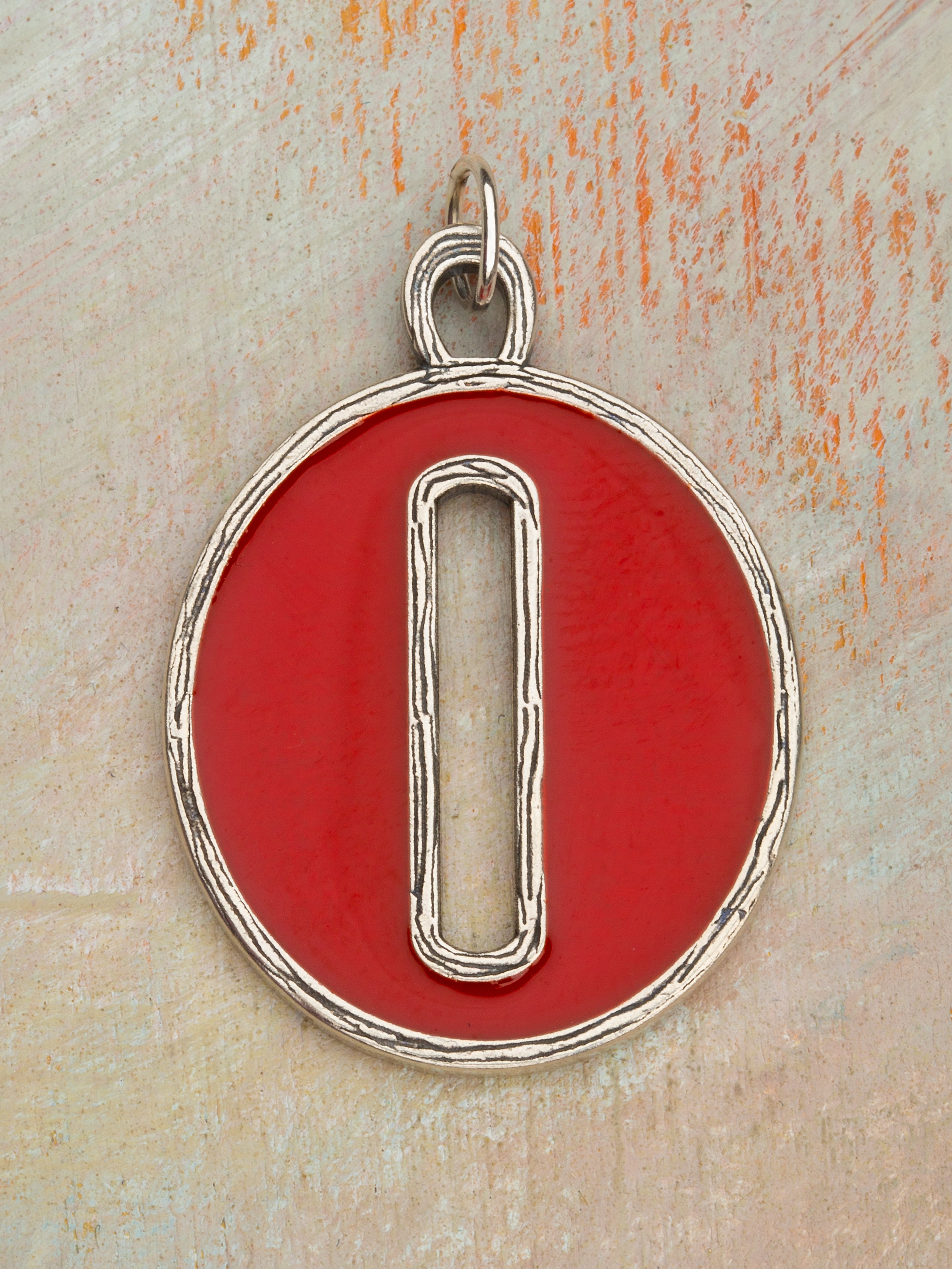 Red Enamel Charm