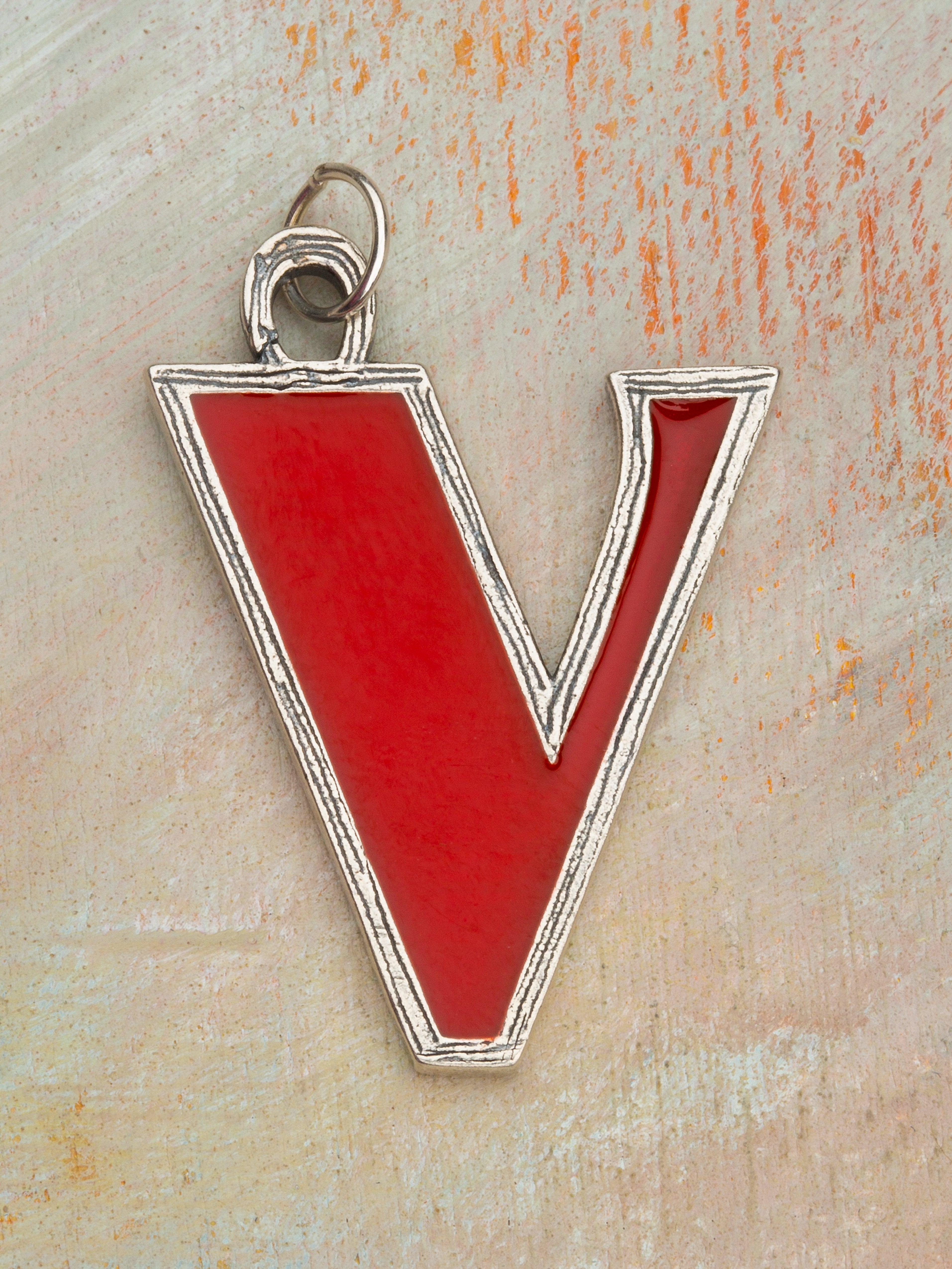 Red Enamel Charm