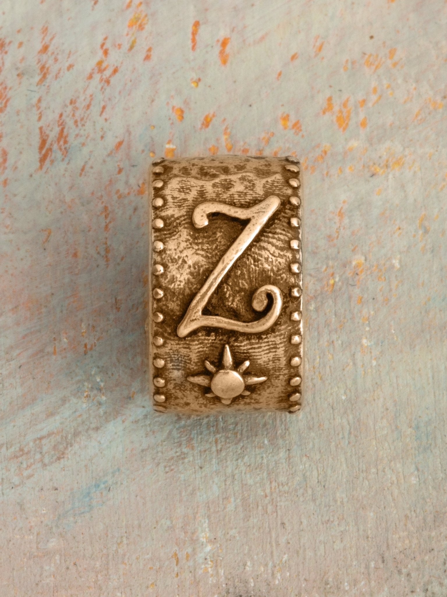 Initial Talismans Charm 14k Yellow Gold - Jes MaHarry