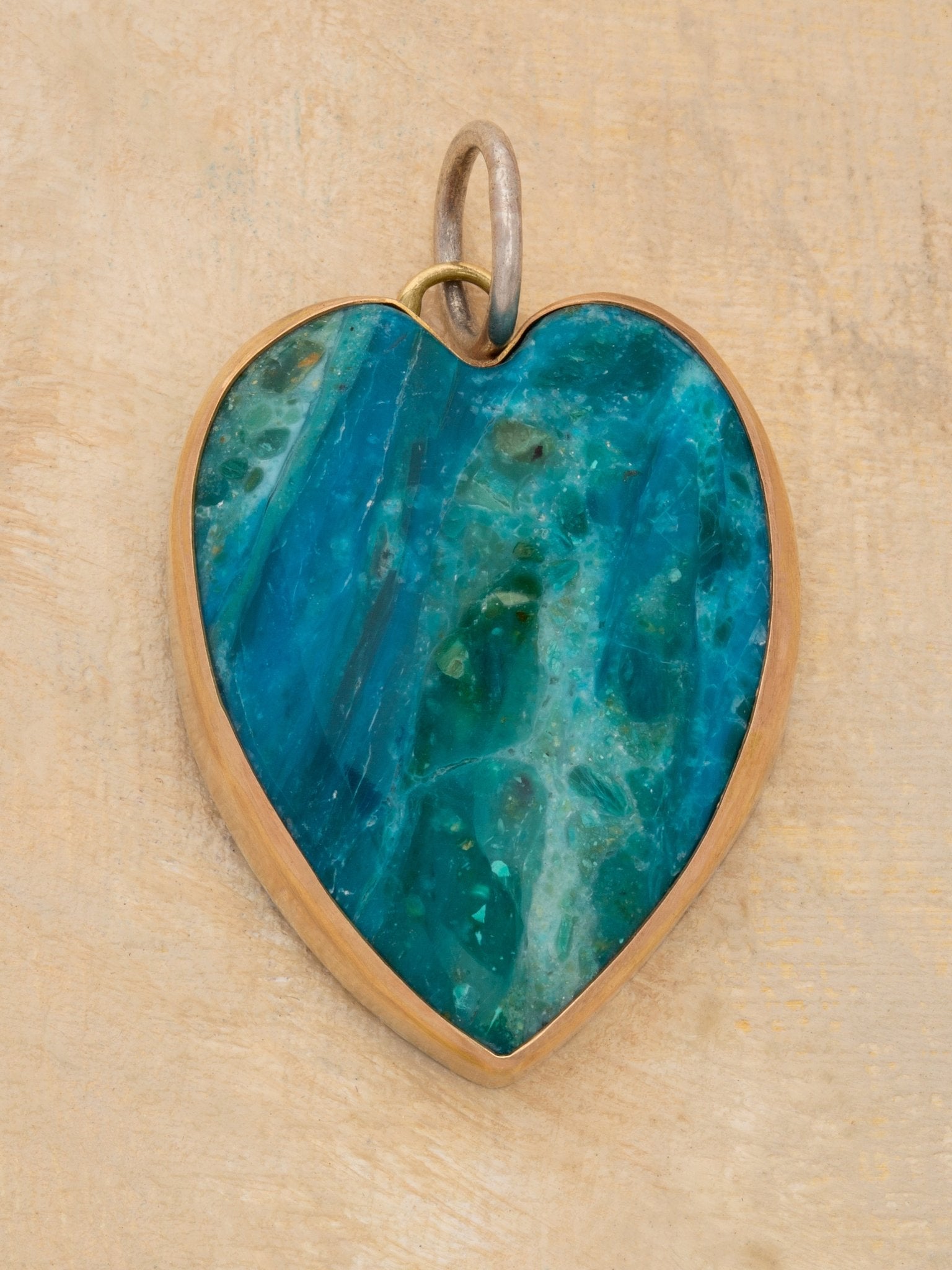 Peruvian Opal Heart Charm - Jes MaHarry