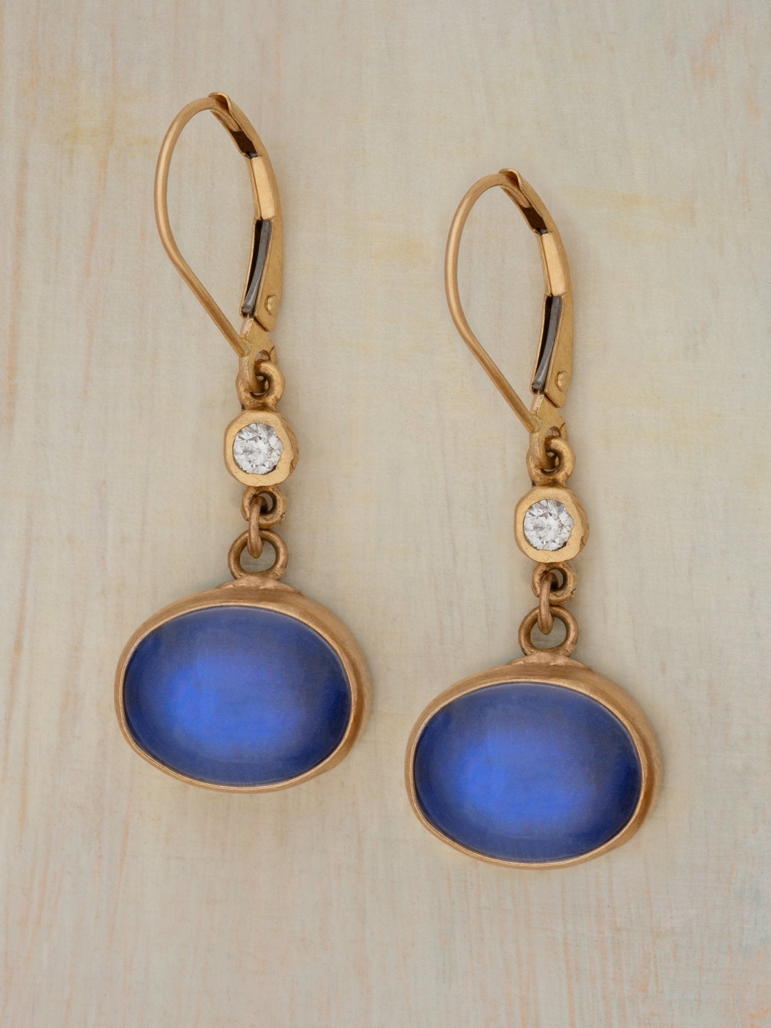 Blue Moon Earrings - Jes MaHarry
