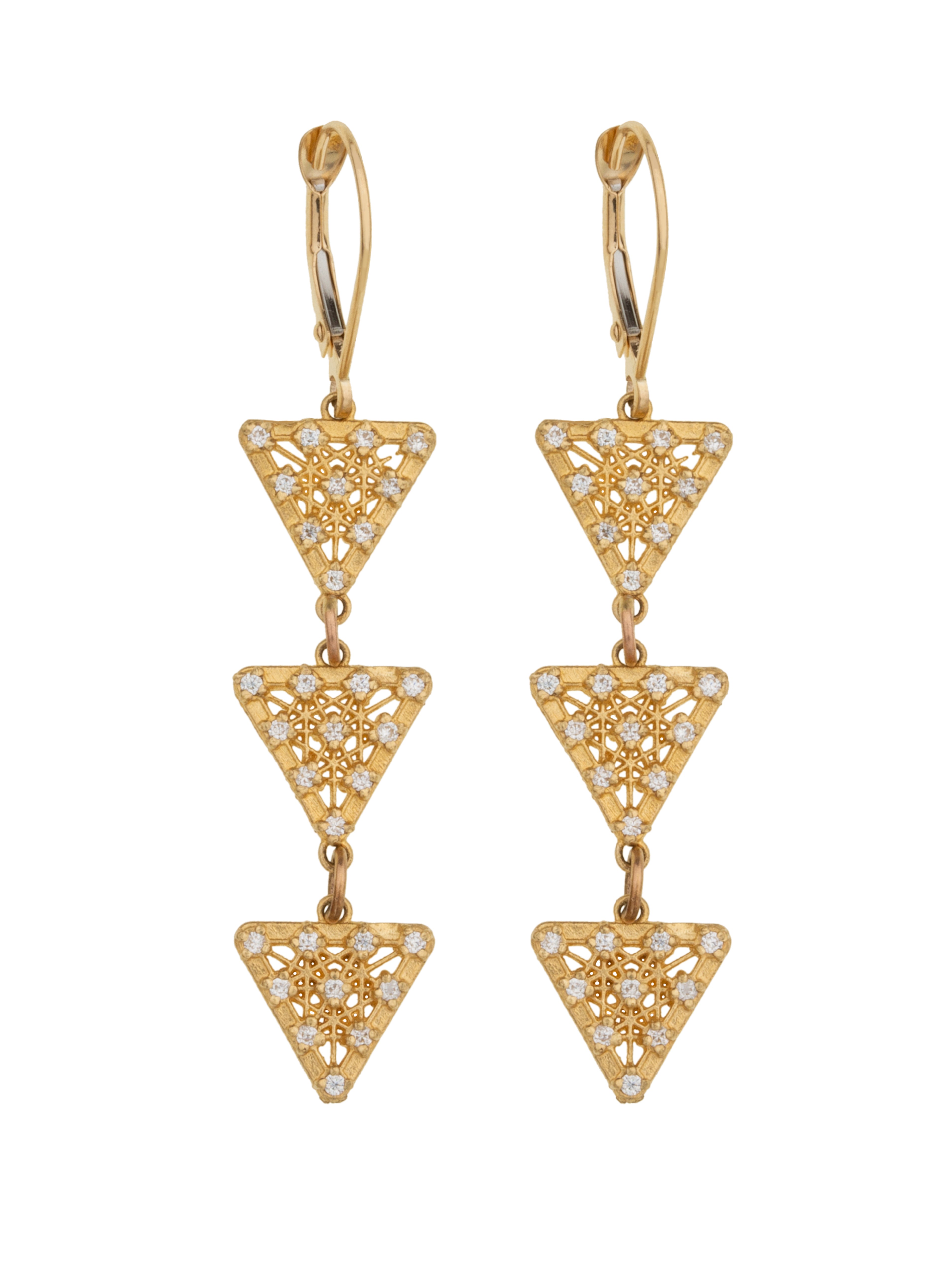 Sacred Pyramid Drop Earring