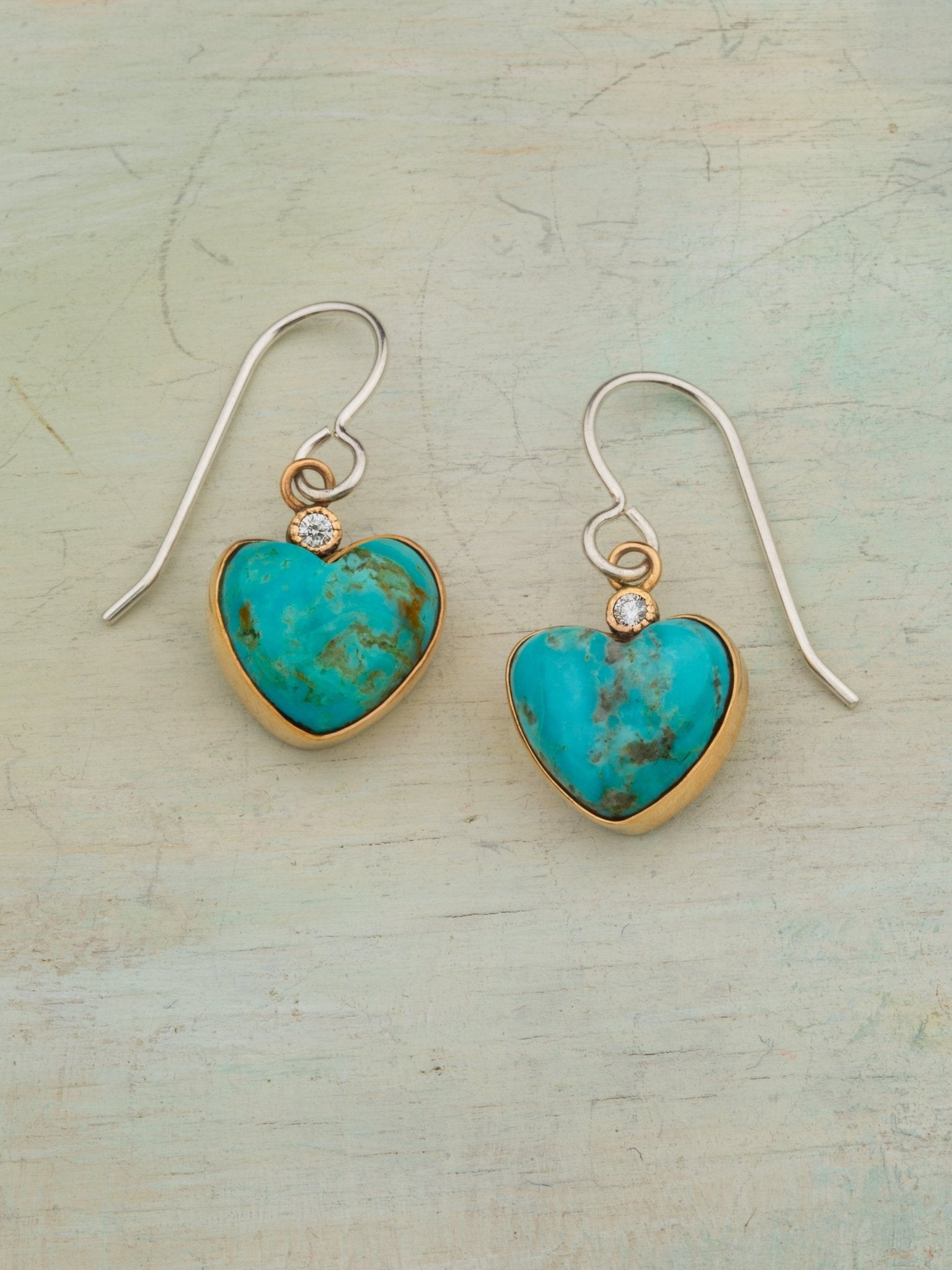 Heart Of Turquoise Earrings - Jes MaHarry