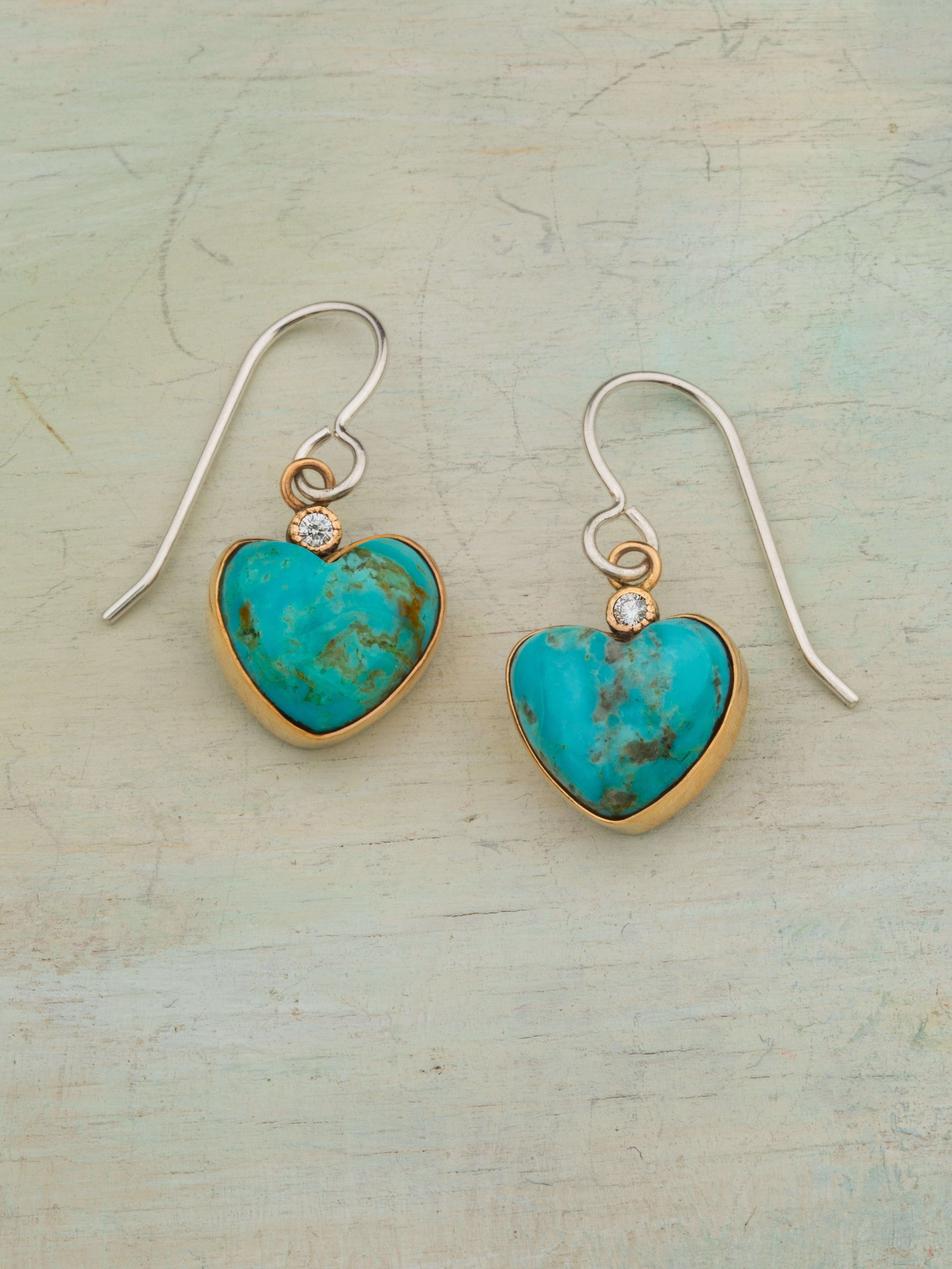 Heart Of Turquoise Earrings