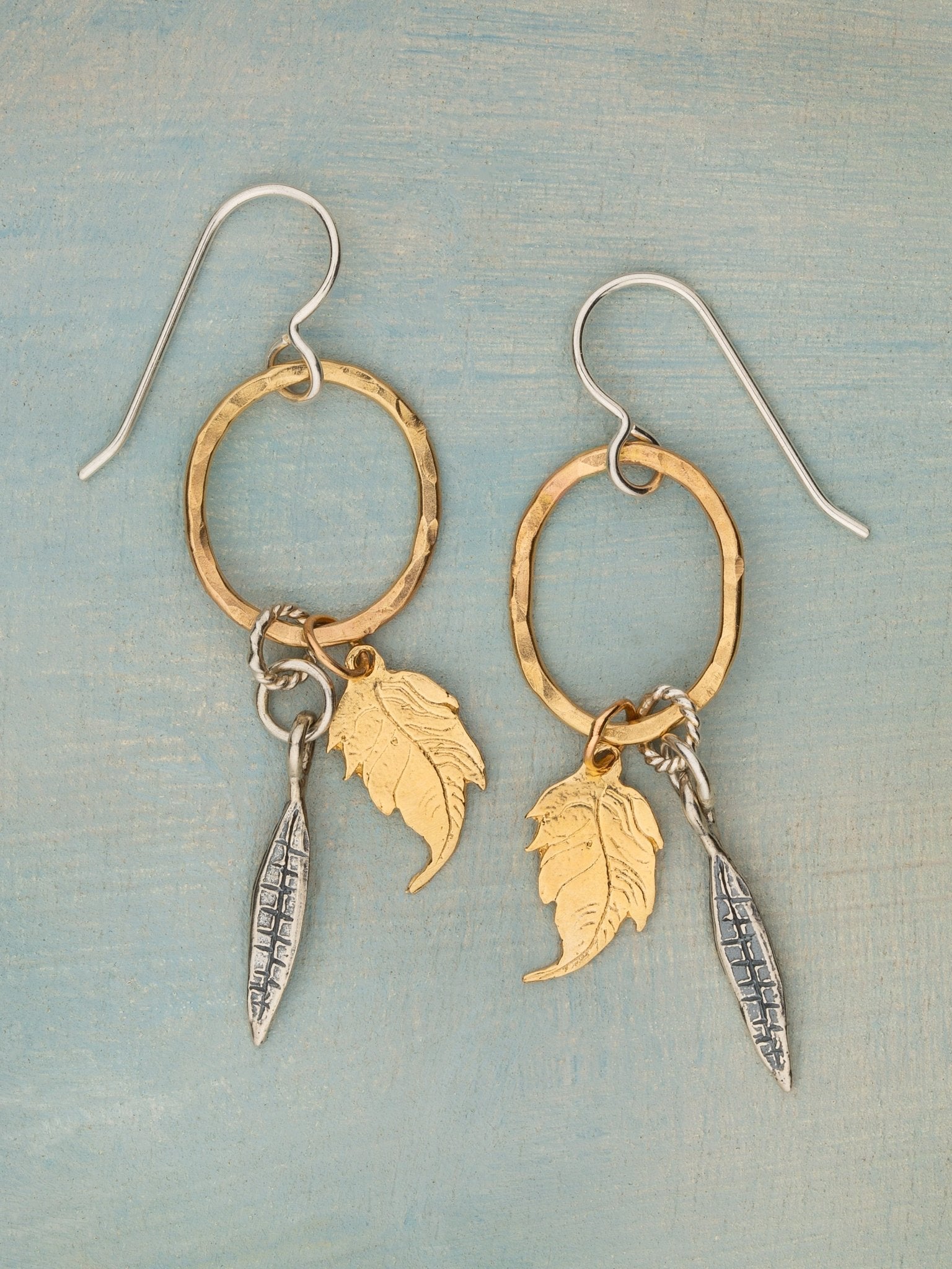 Leaves Of Gold Earrings - Jes MaHarry