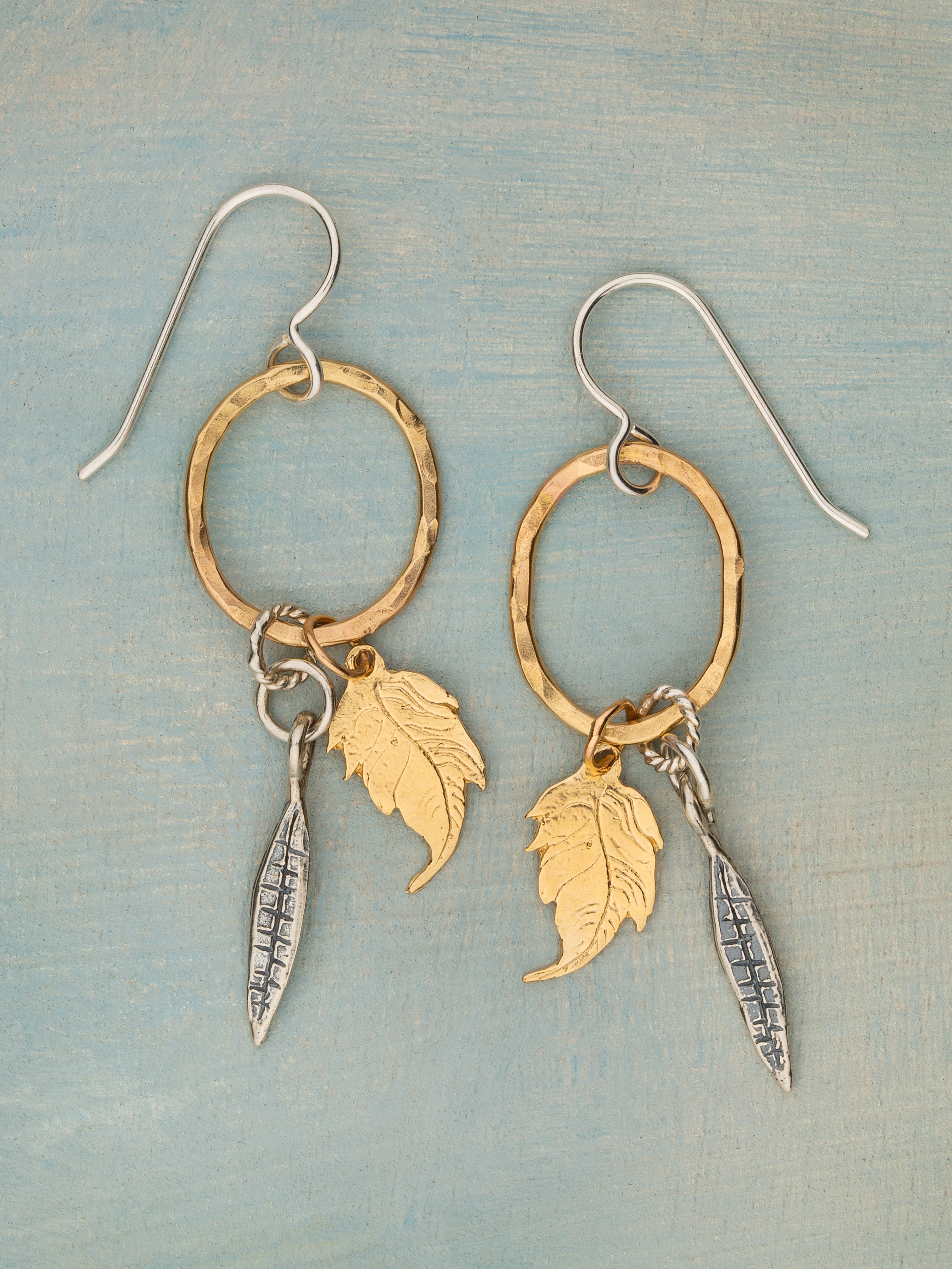 Leaves Of Gold Earrings