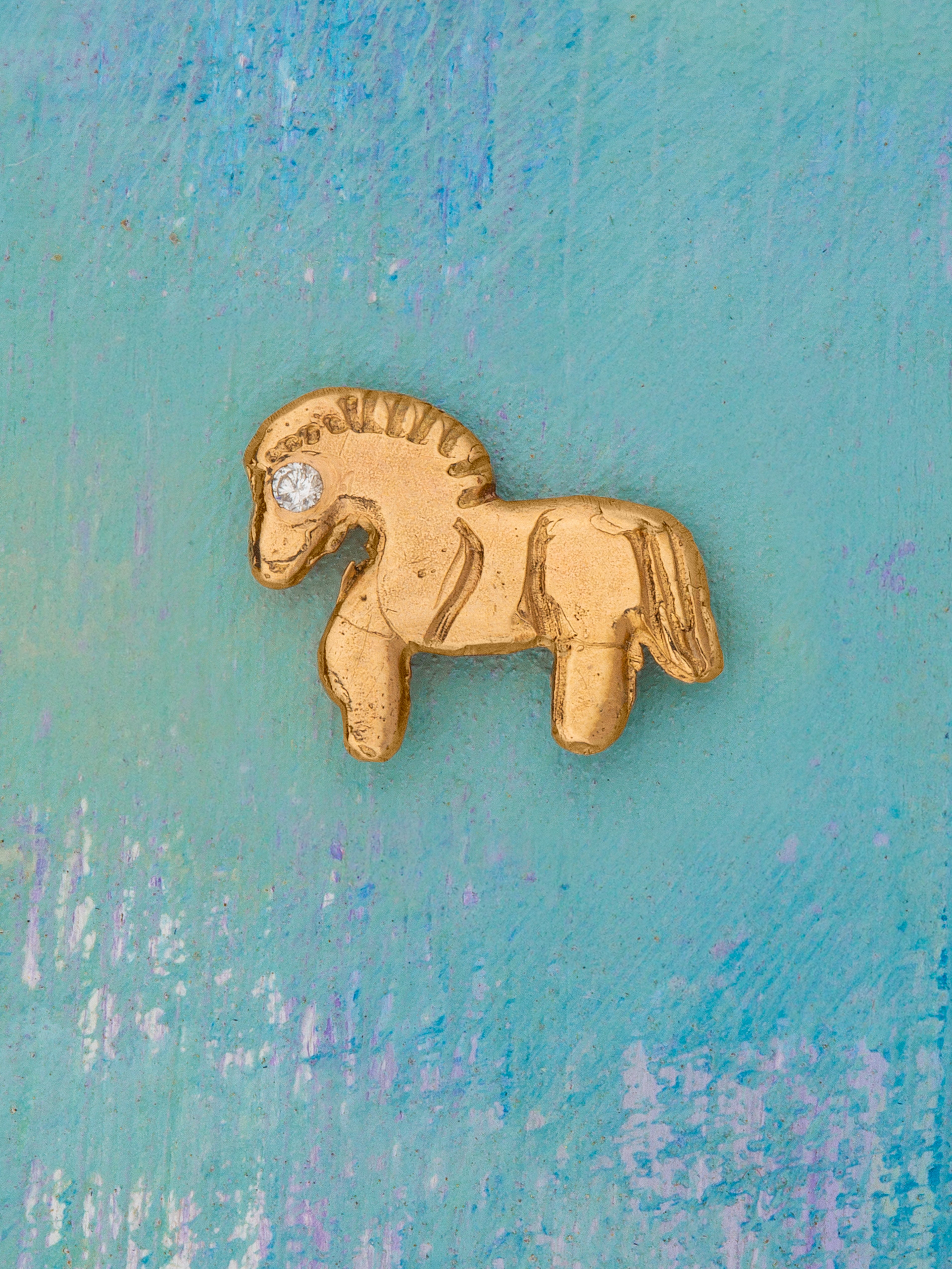 Sun Horse Earring