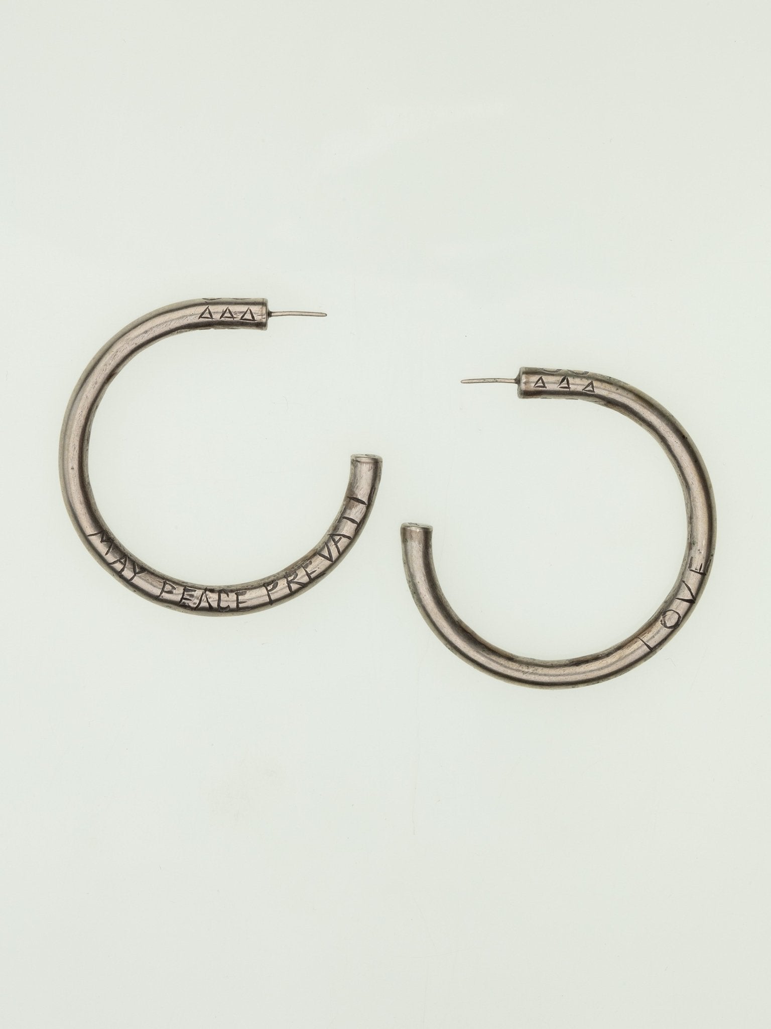 May Peace Prevail Hoop Earrings — Handmade by Jes MaHarry
