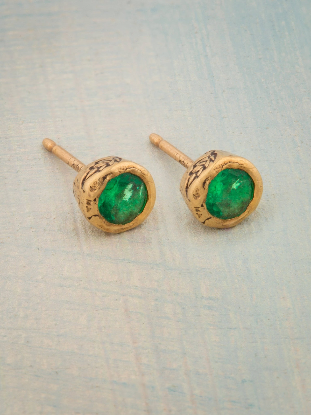 Emerald Heart Chakra Earrings — Jes MaHarry