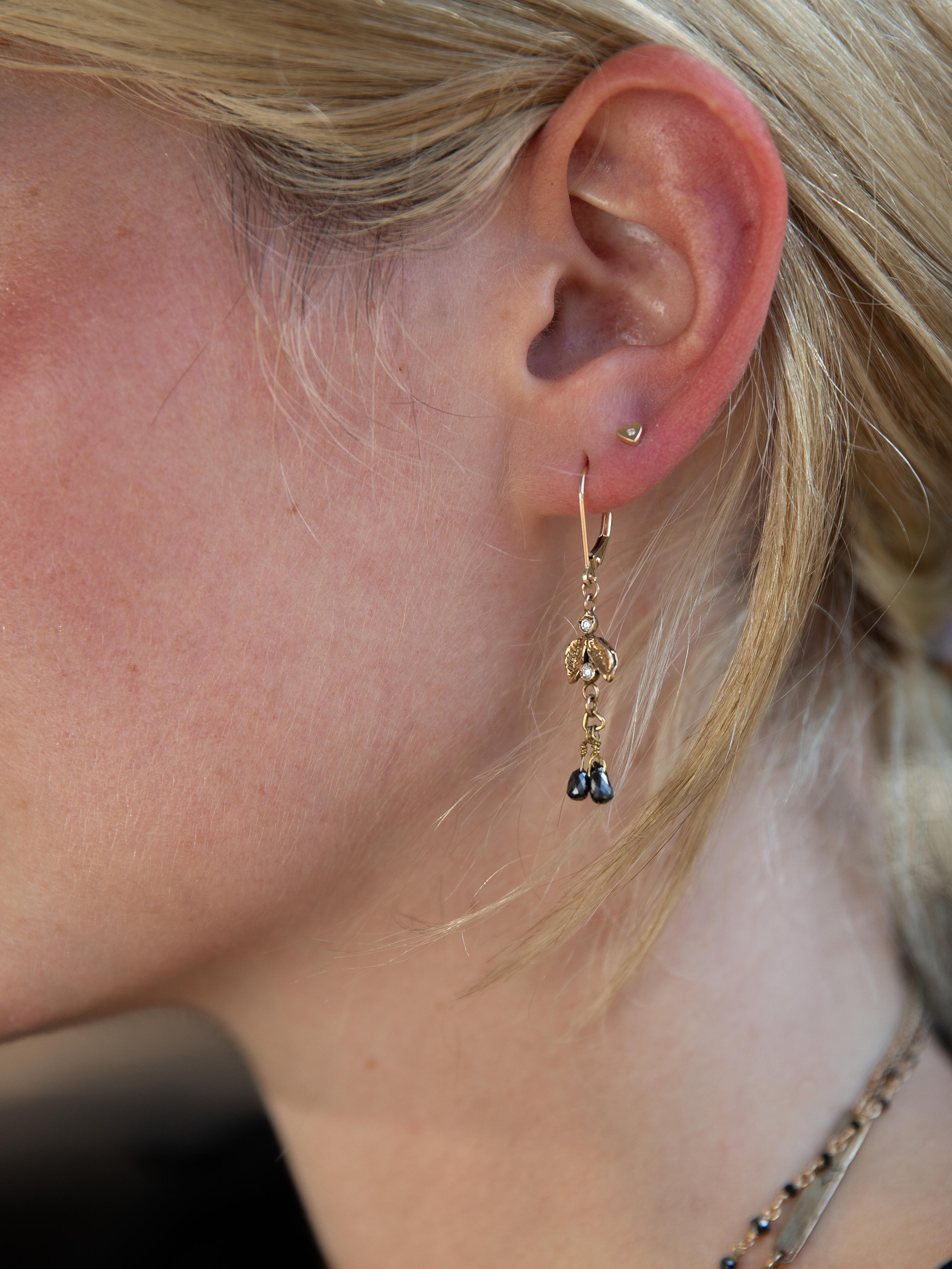 Golden Night Earrings