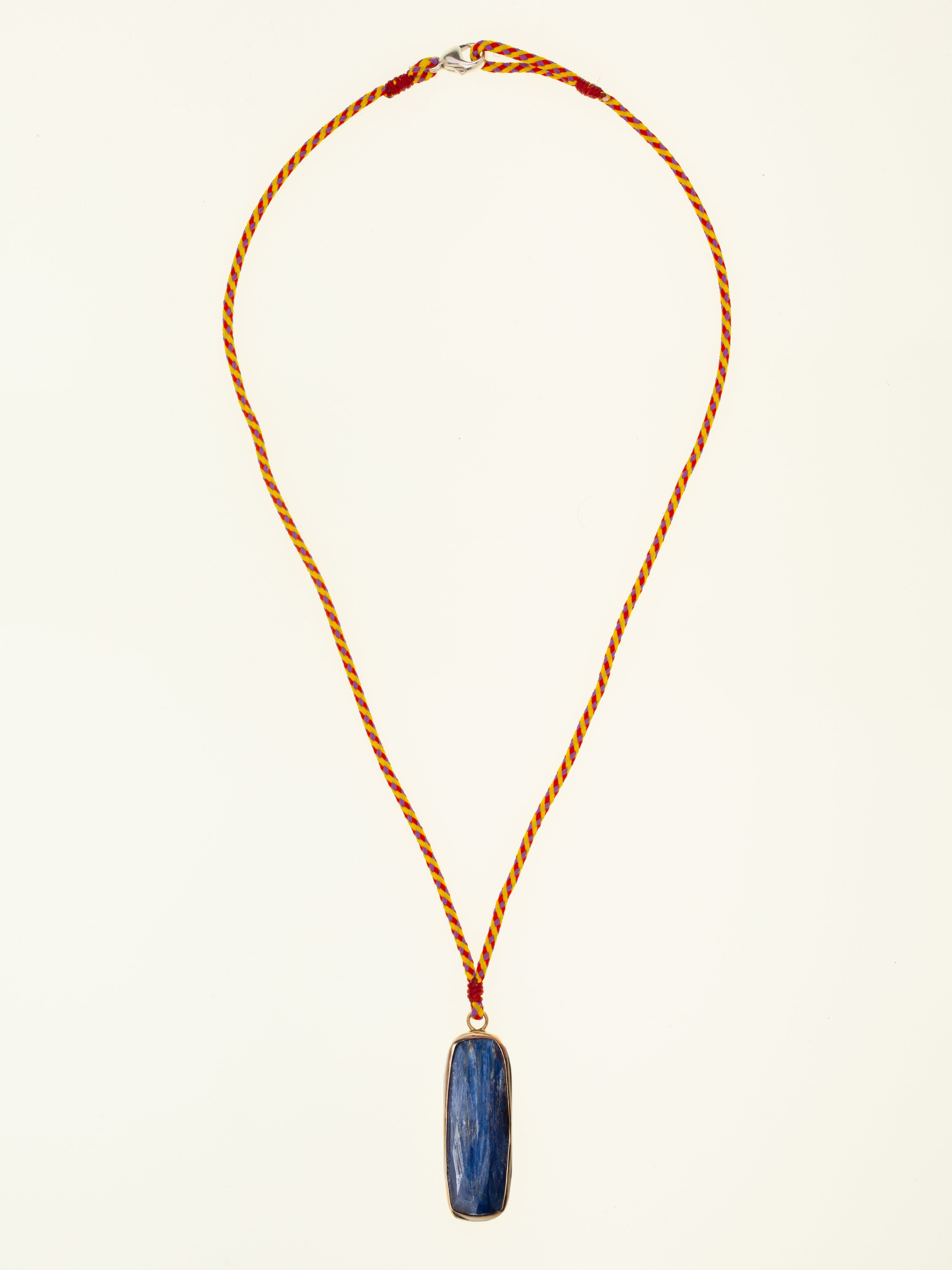 Kyanite Totem Necklace- Red