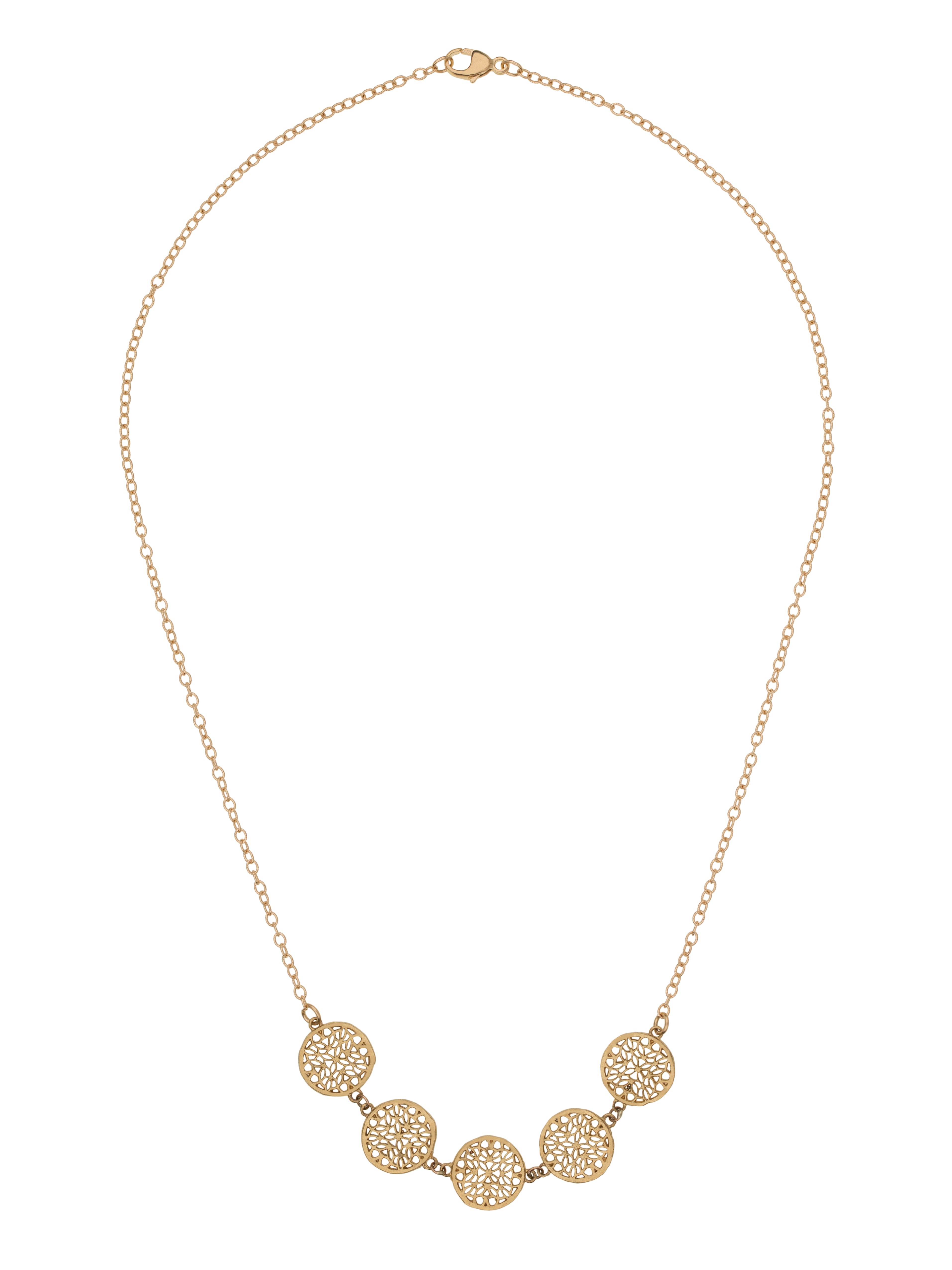 Five Sacred Flowers Of Life Necklace