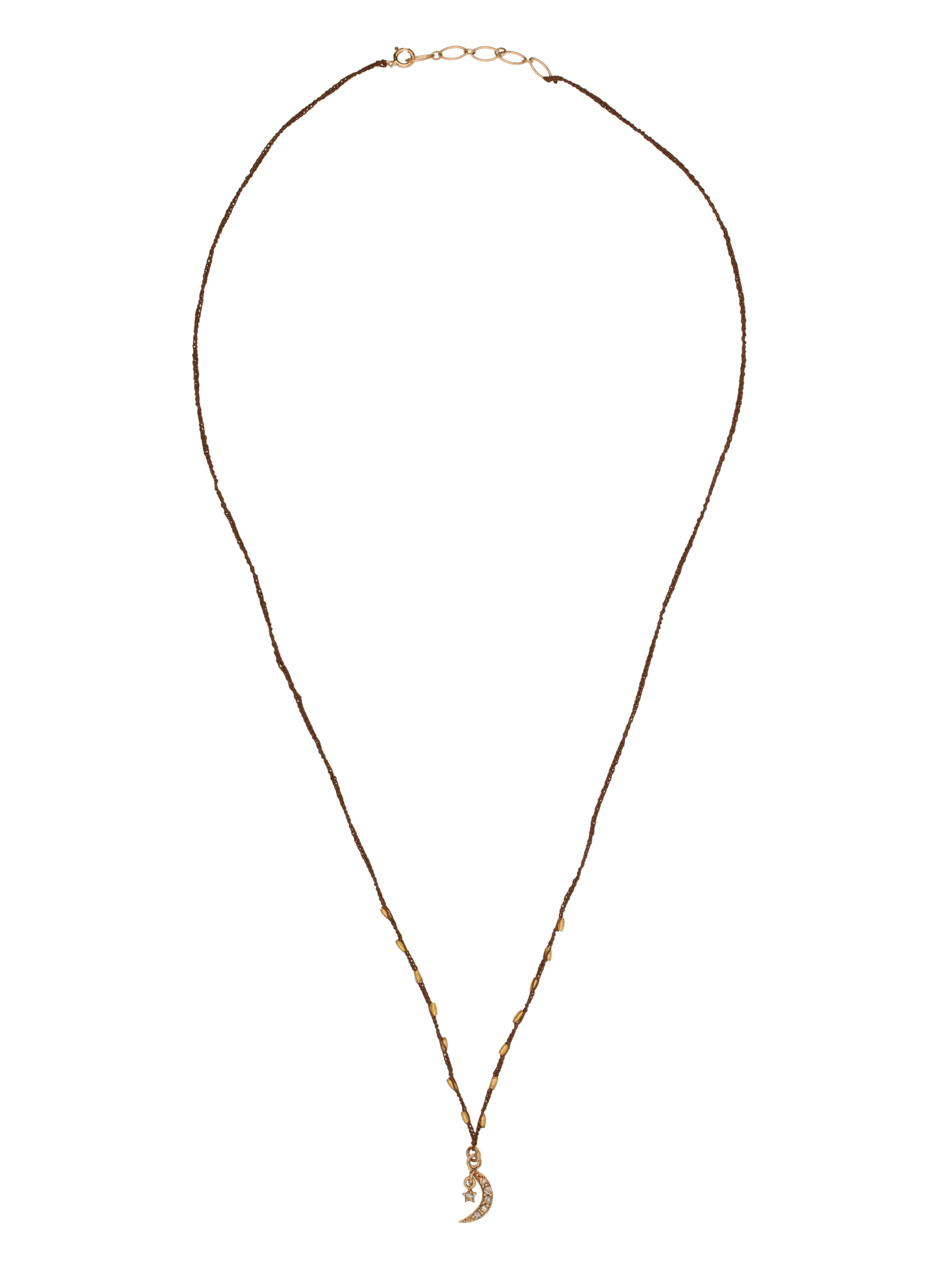 Diamond Moon Necklace