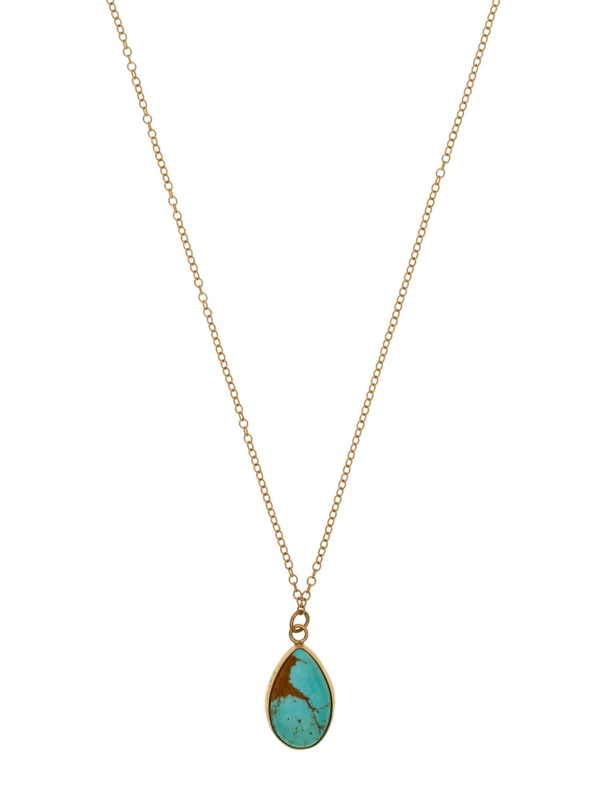 Teardrop of Turquoise Necklace