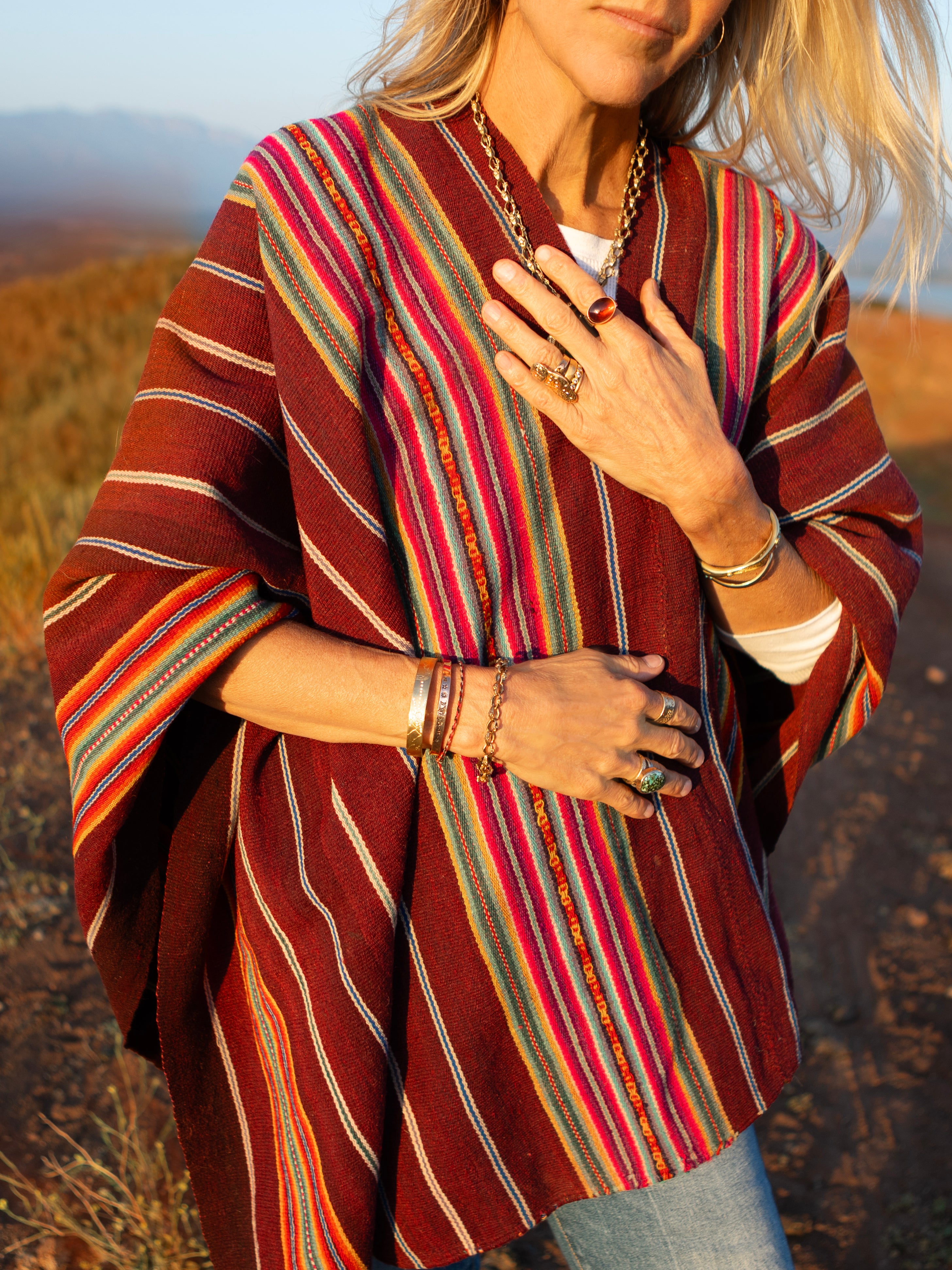 ONE-OF-A-KIND VINTAGE AWAYU PONCHO 6