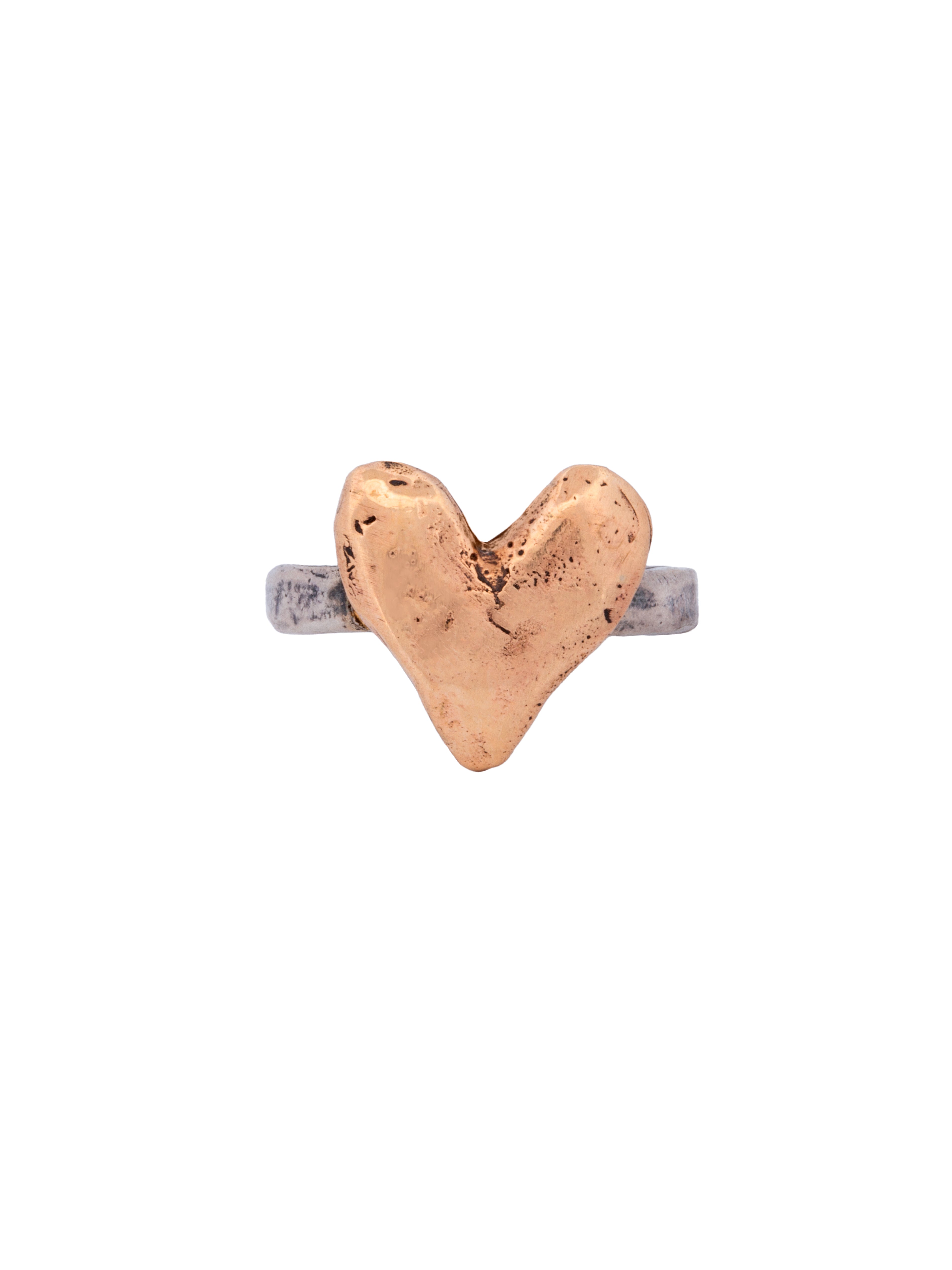 Sacred Heart of Gold Ring
