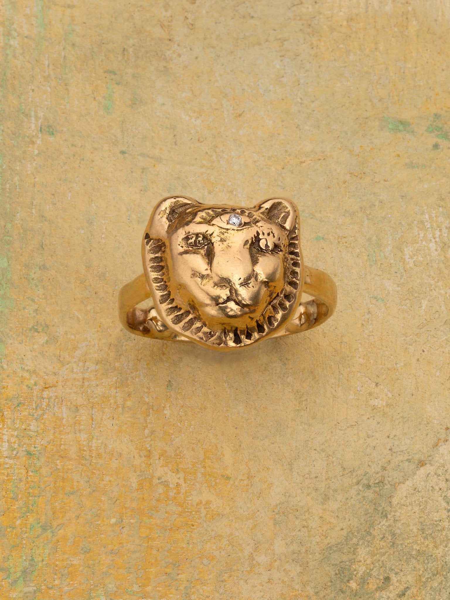 The Gold Lioness Ring - Jes MaHarry