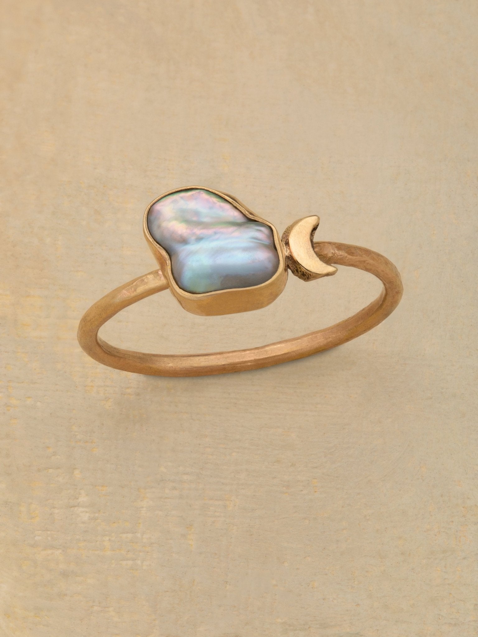 Moonlight Pearl Ring — Handmade by Jes MaHarry
