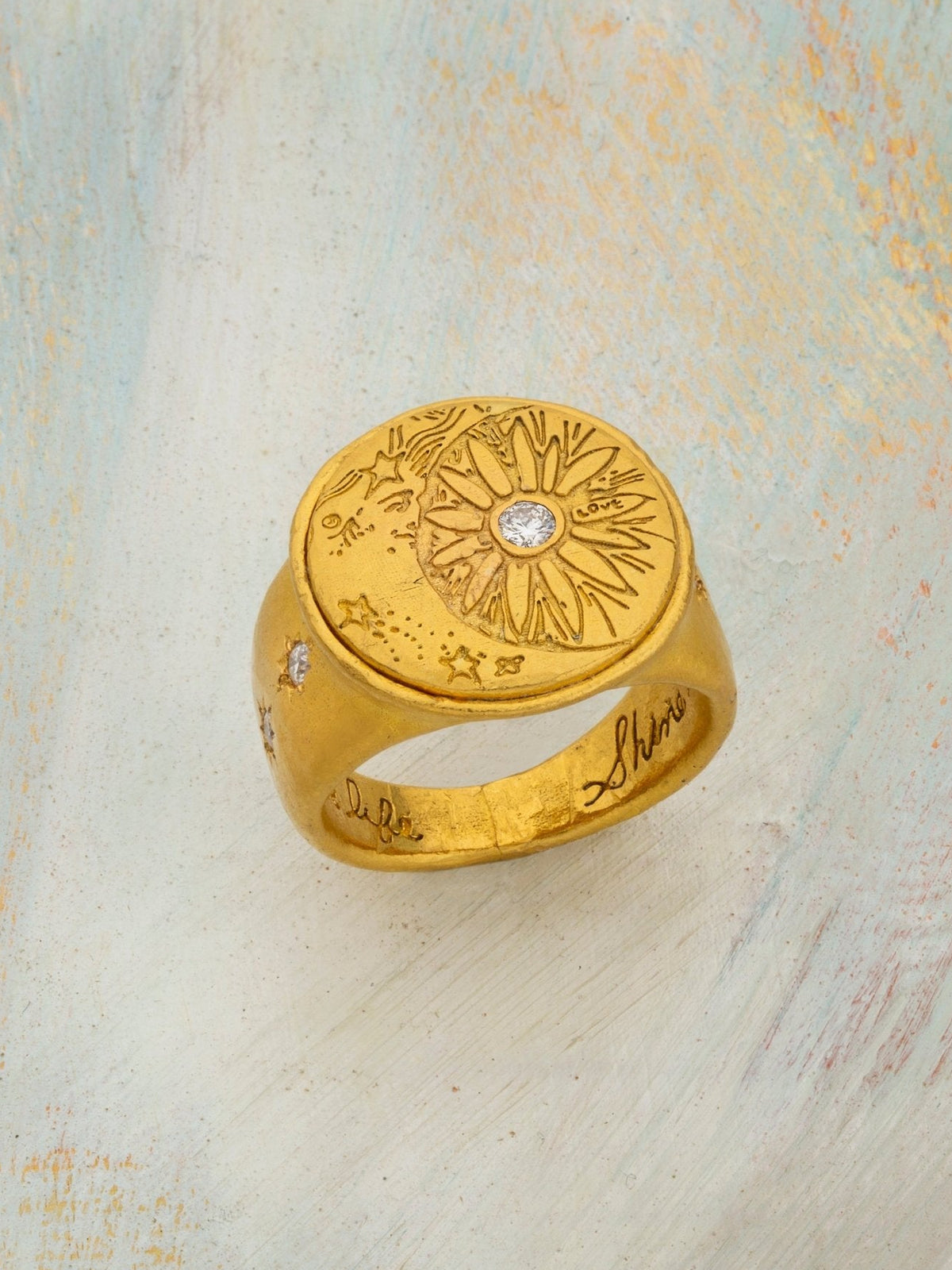 Moon and Sun Ring - Jes MaHarry