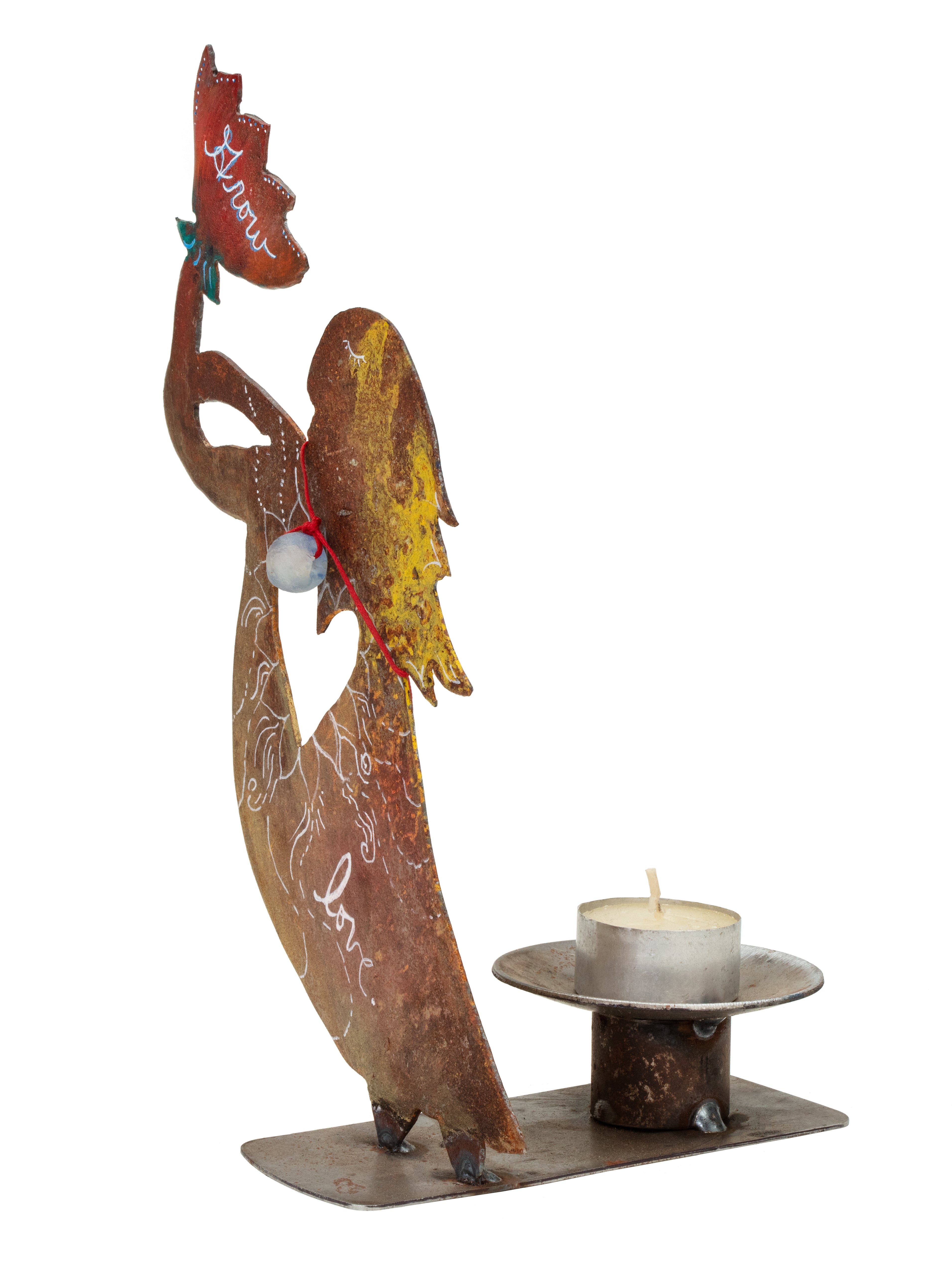 Grow Love Candle Holder Steel Piece