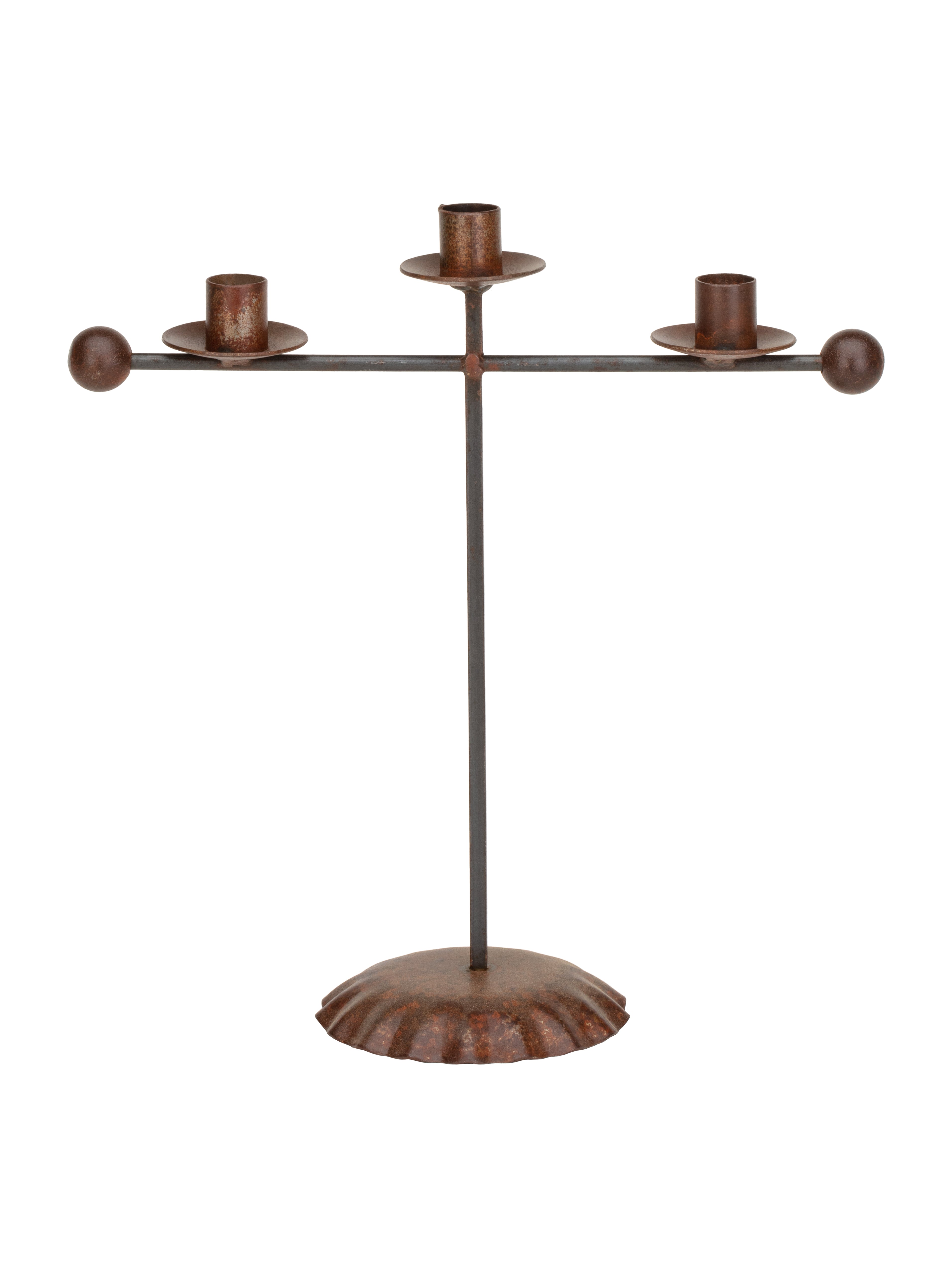 Tapered Candle Holder Steel Piece-LG