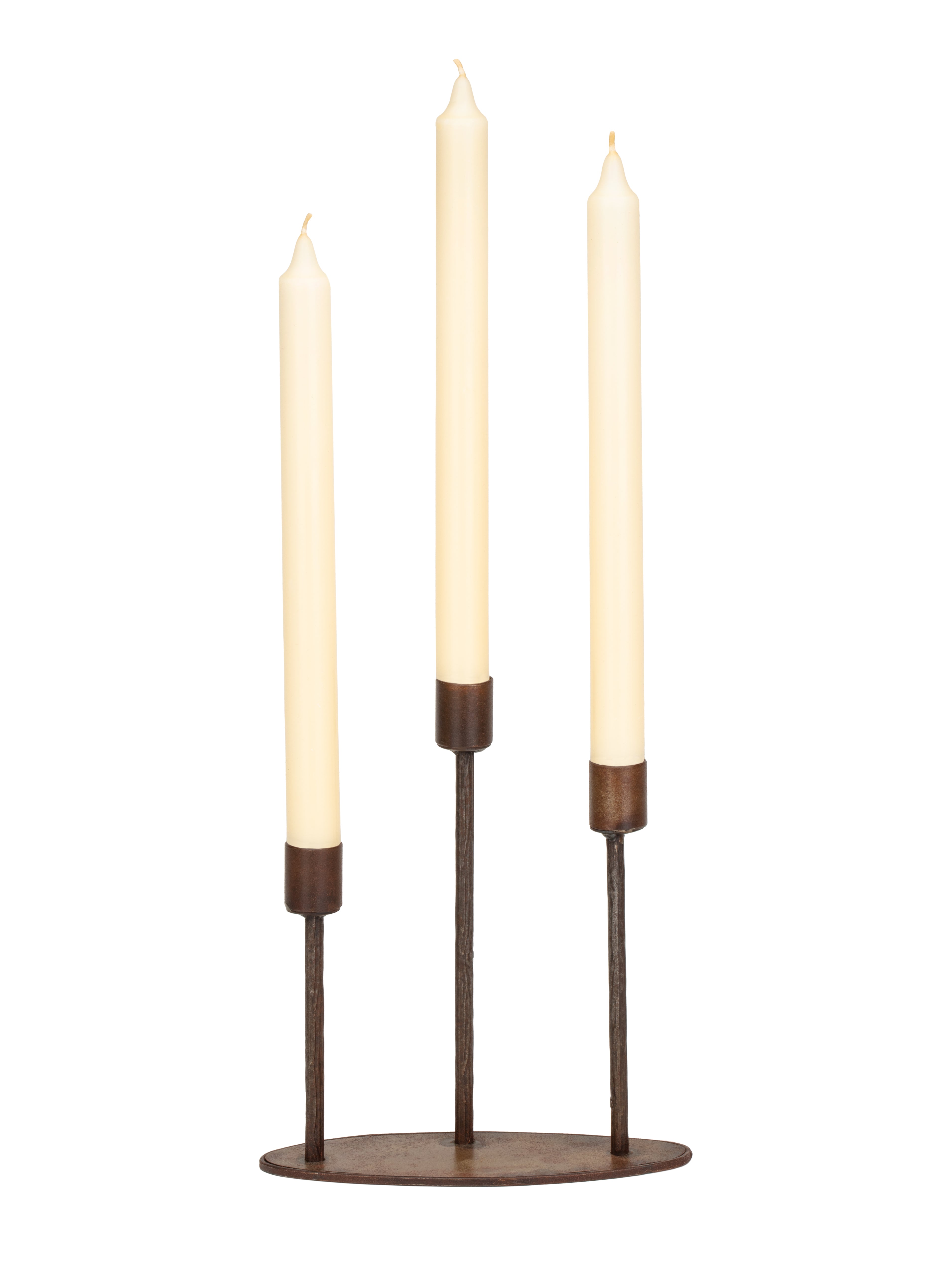 Tapered Candle Holder Steel Piece-Med