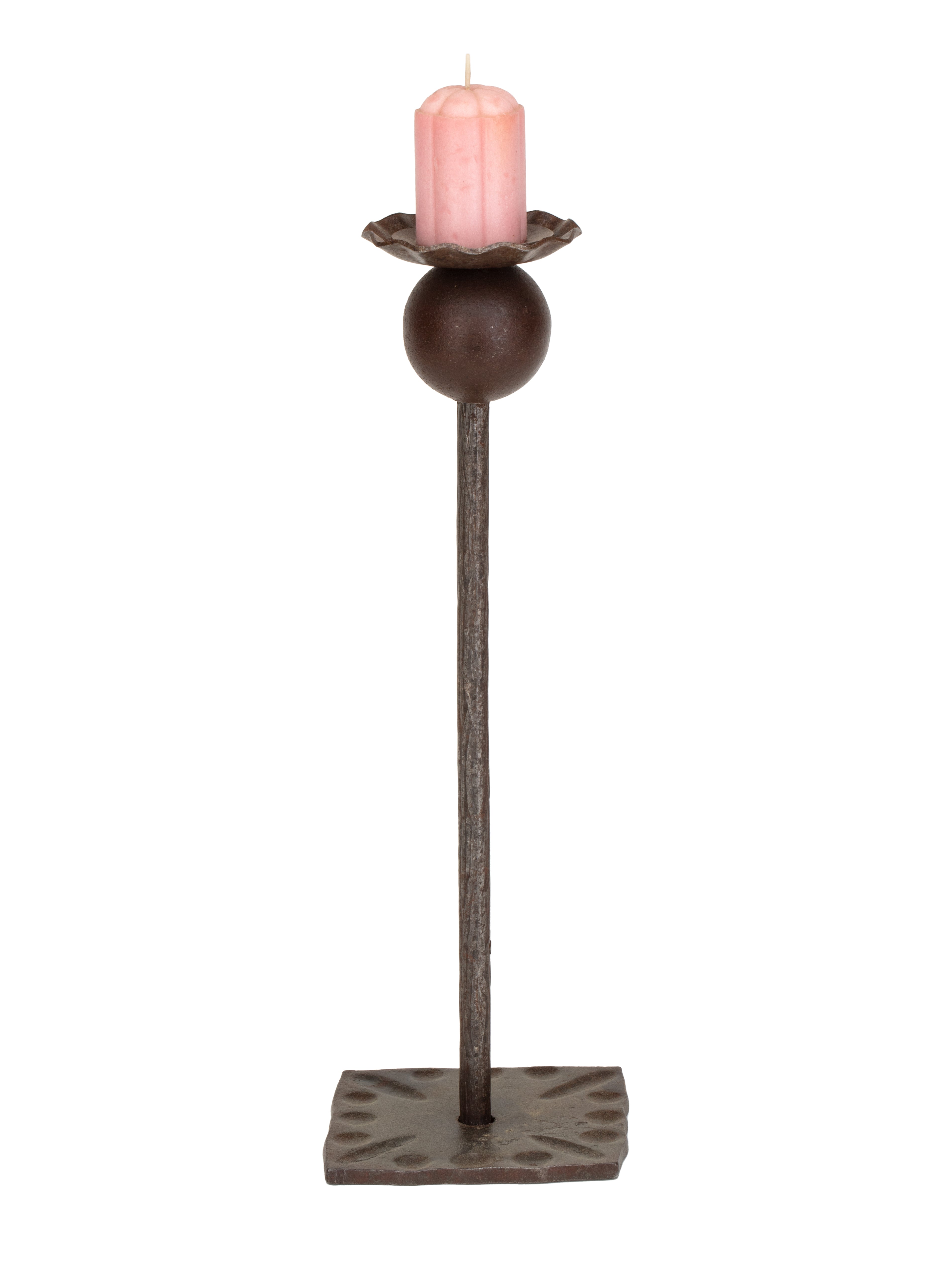 Single Candle Holder Steel Piece