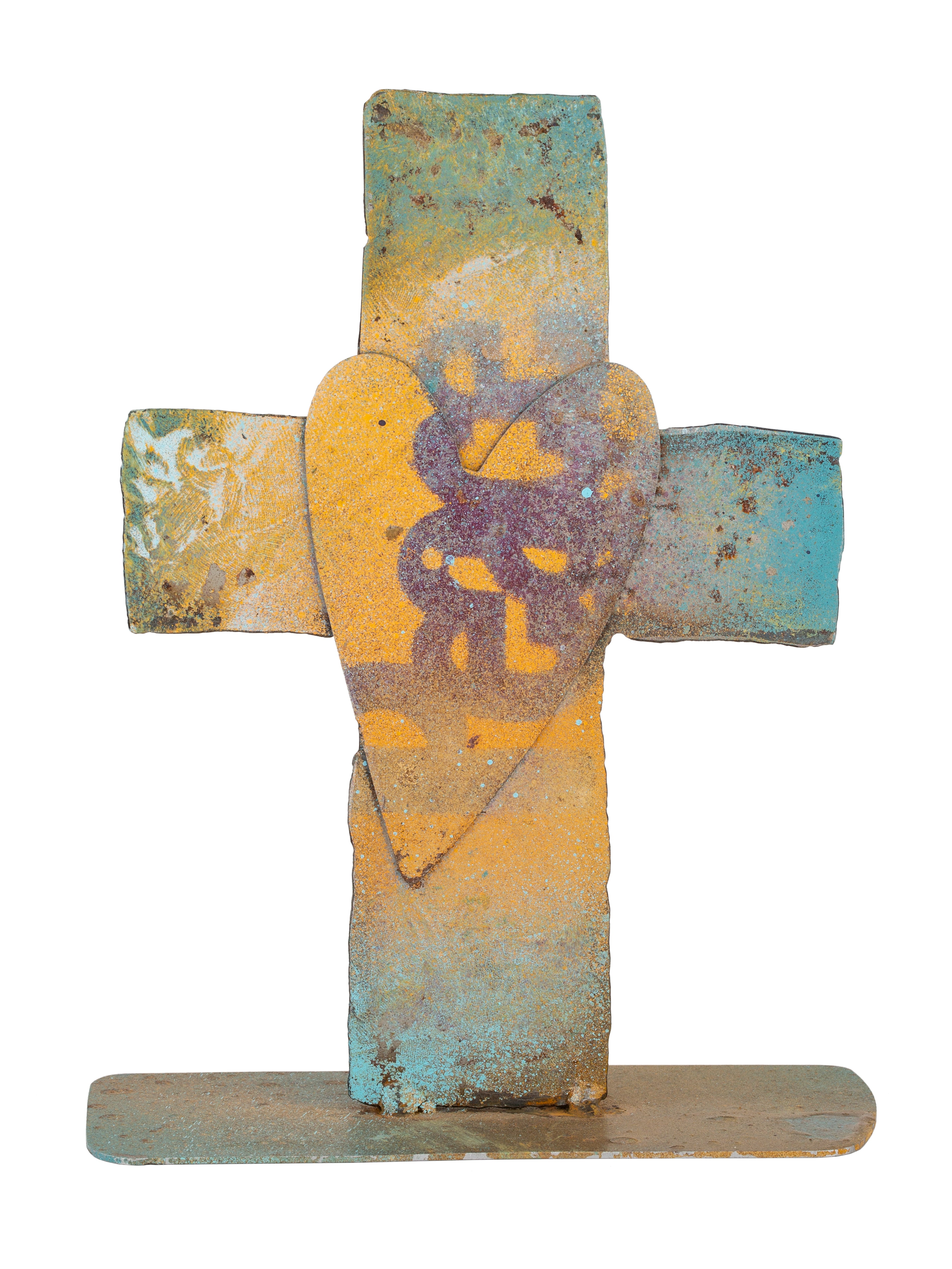 Peace Cross Steel Piece