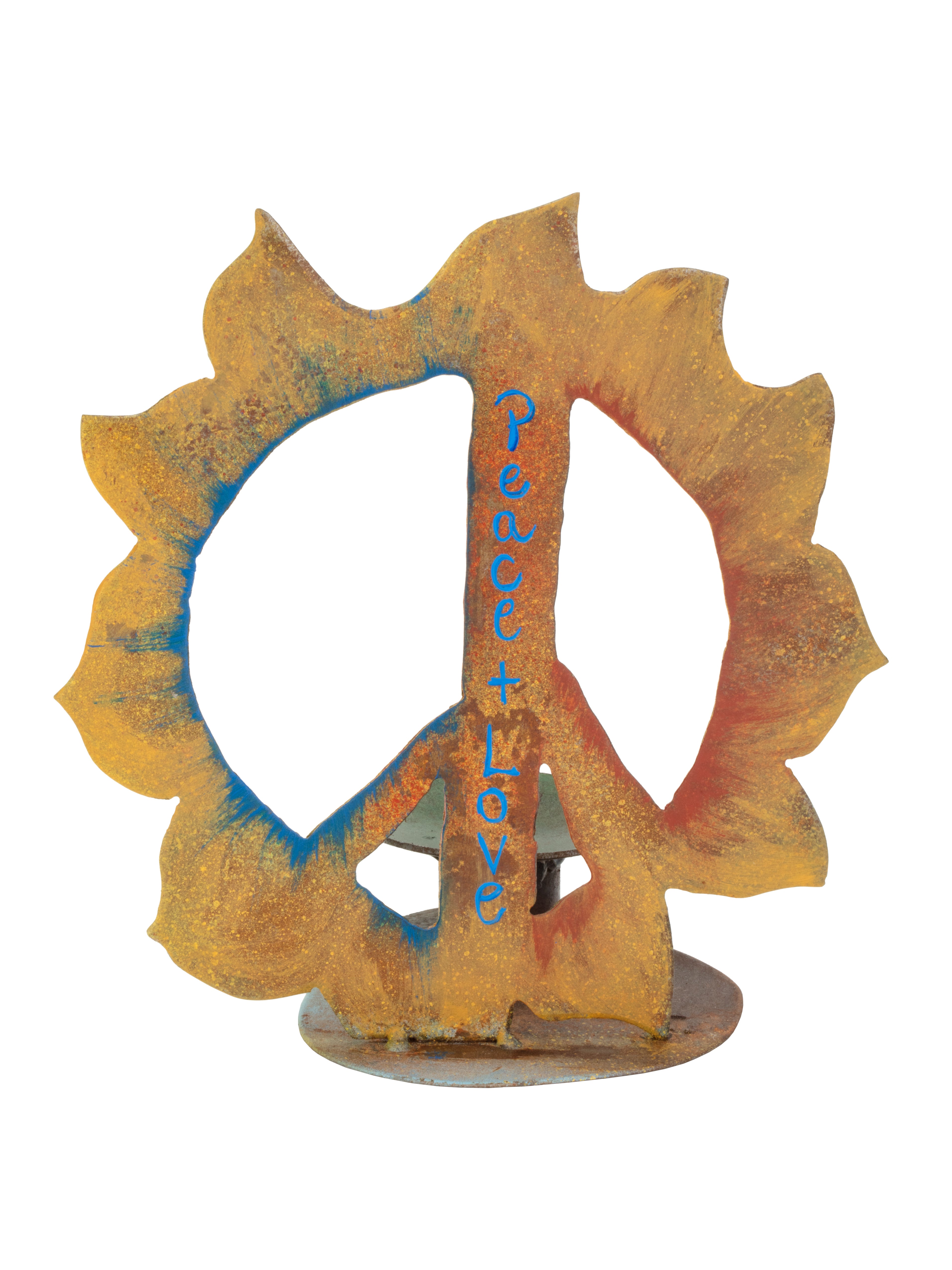 Peace and Love Candle Holder