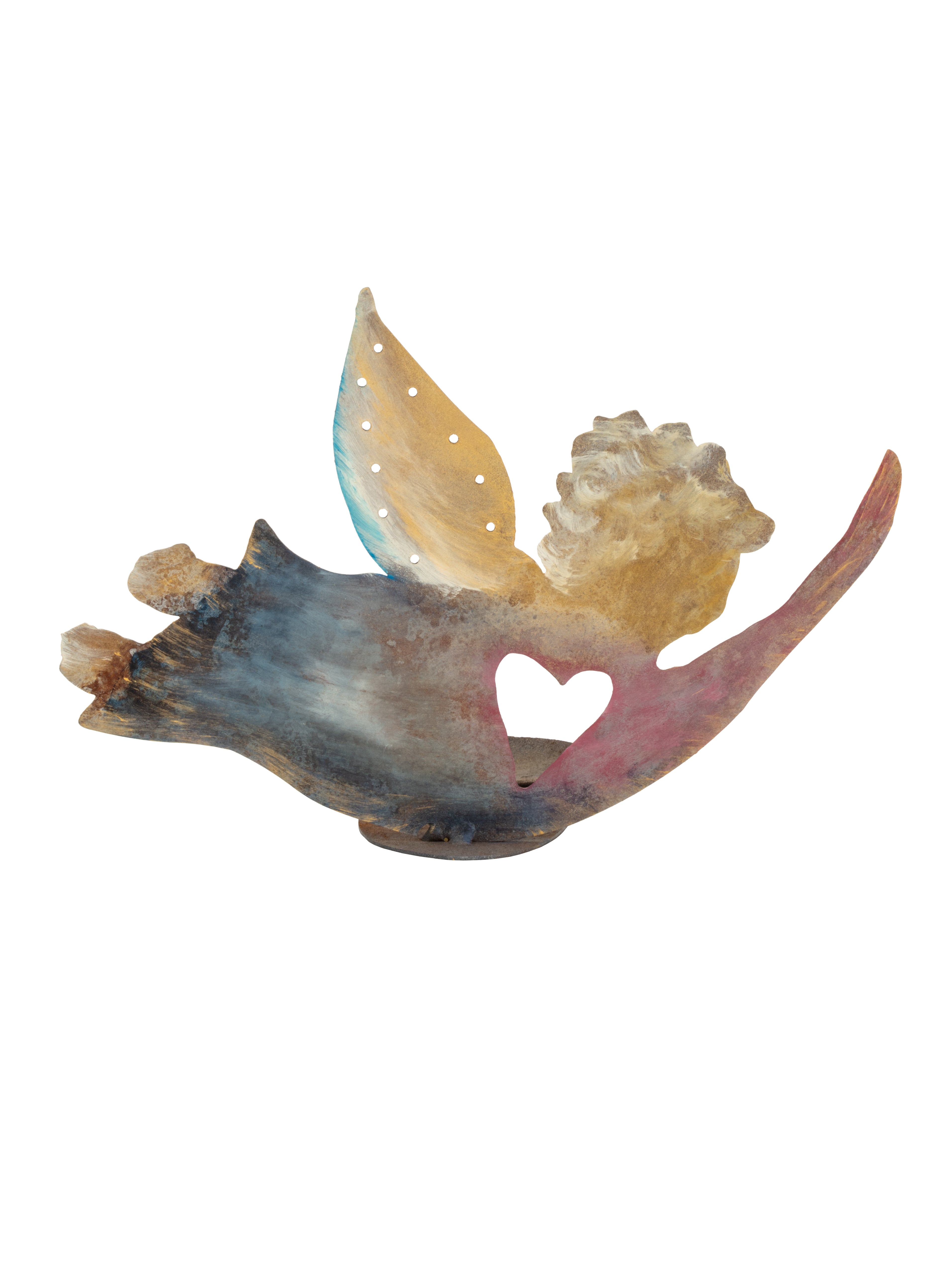 Angel In Flight Candle Holder