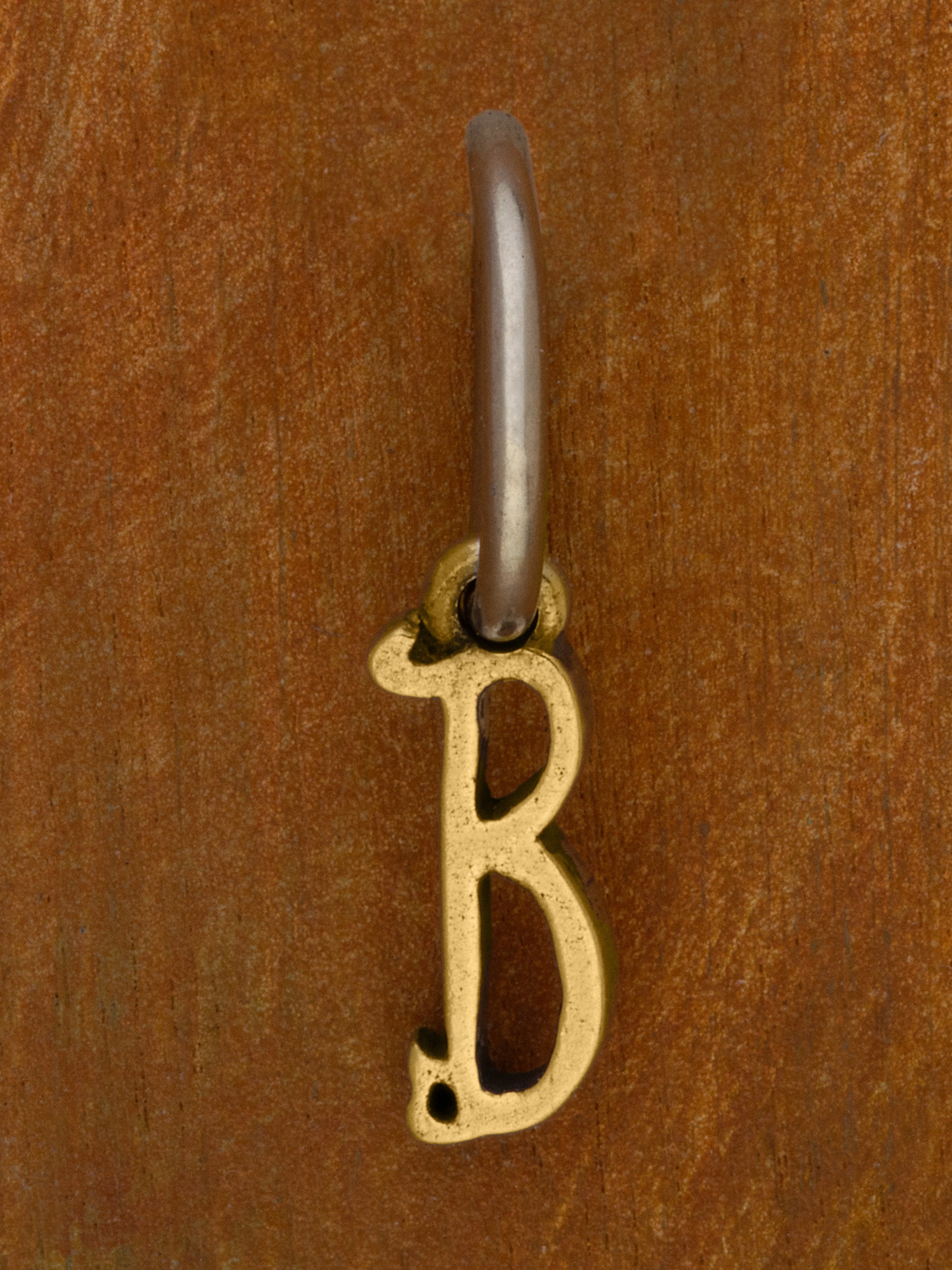 Artful Letter 14K Yellow Gold Charm