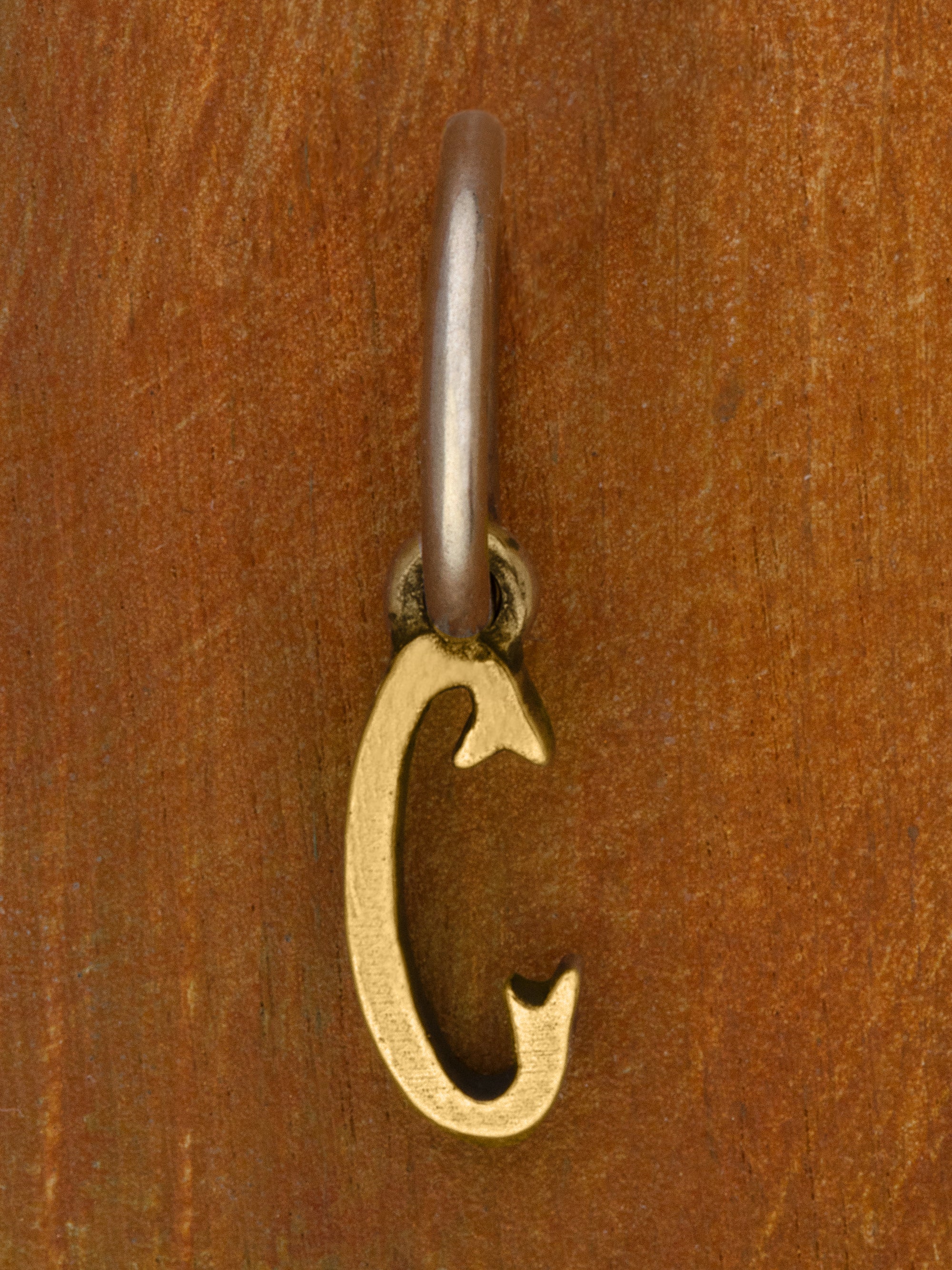 Artful Letter 14K Yellow Gold Charm