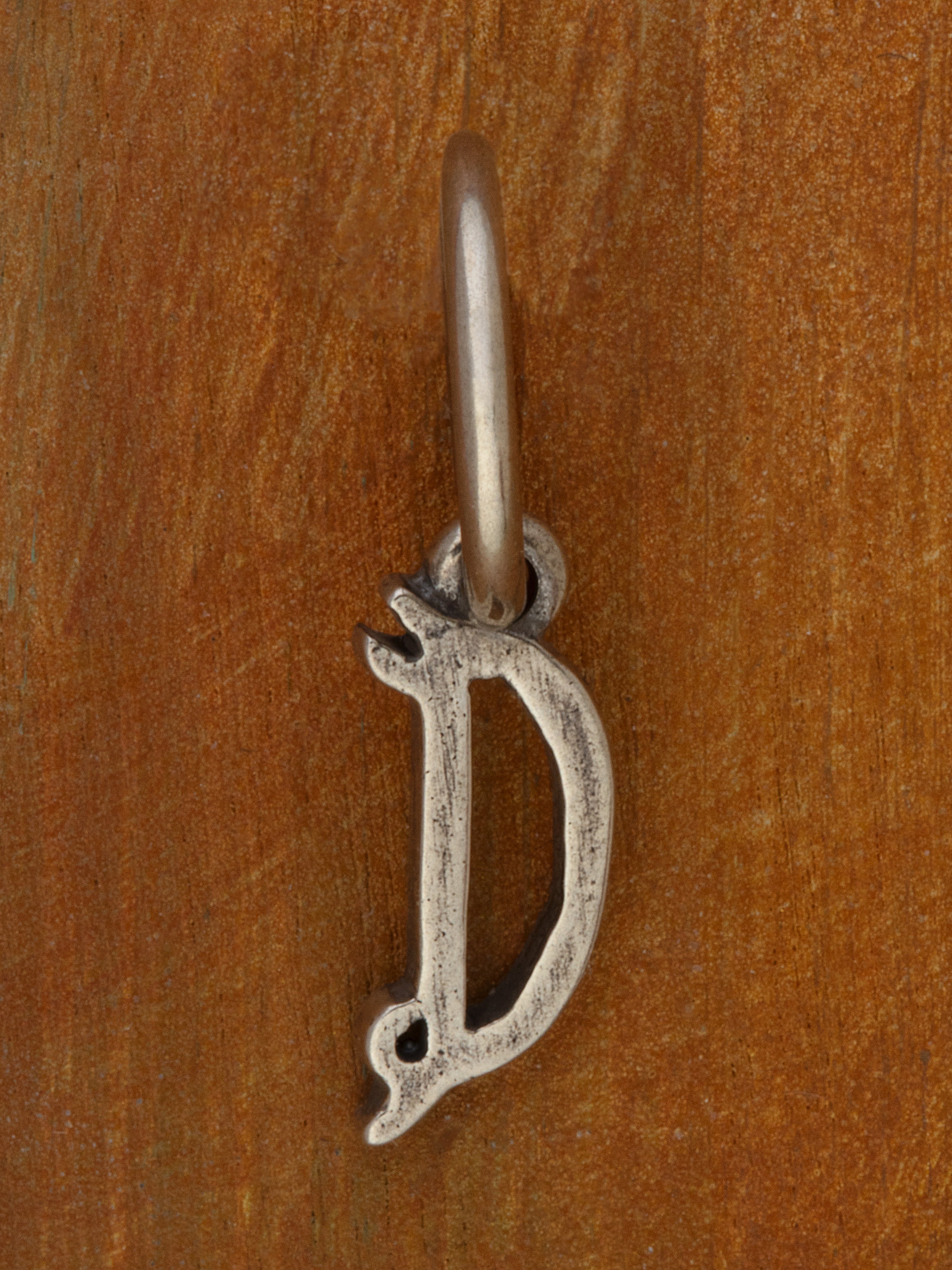 Artful Letter Silver Charm