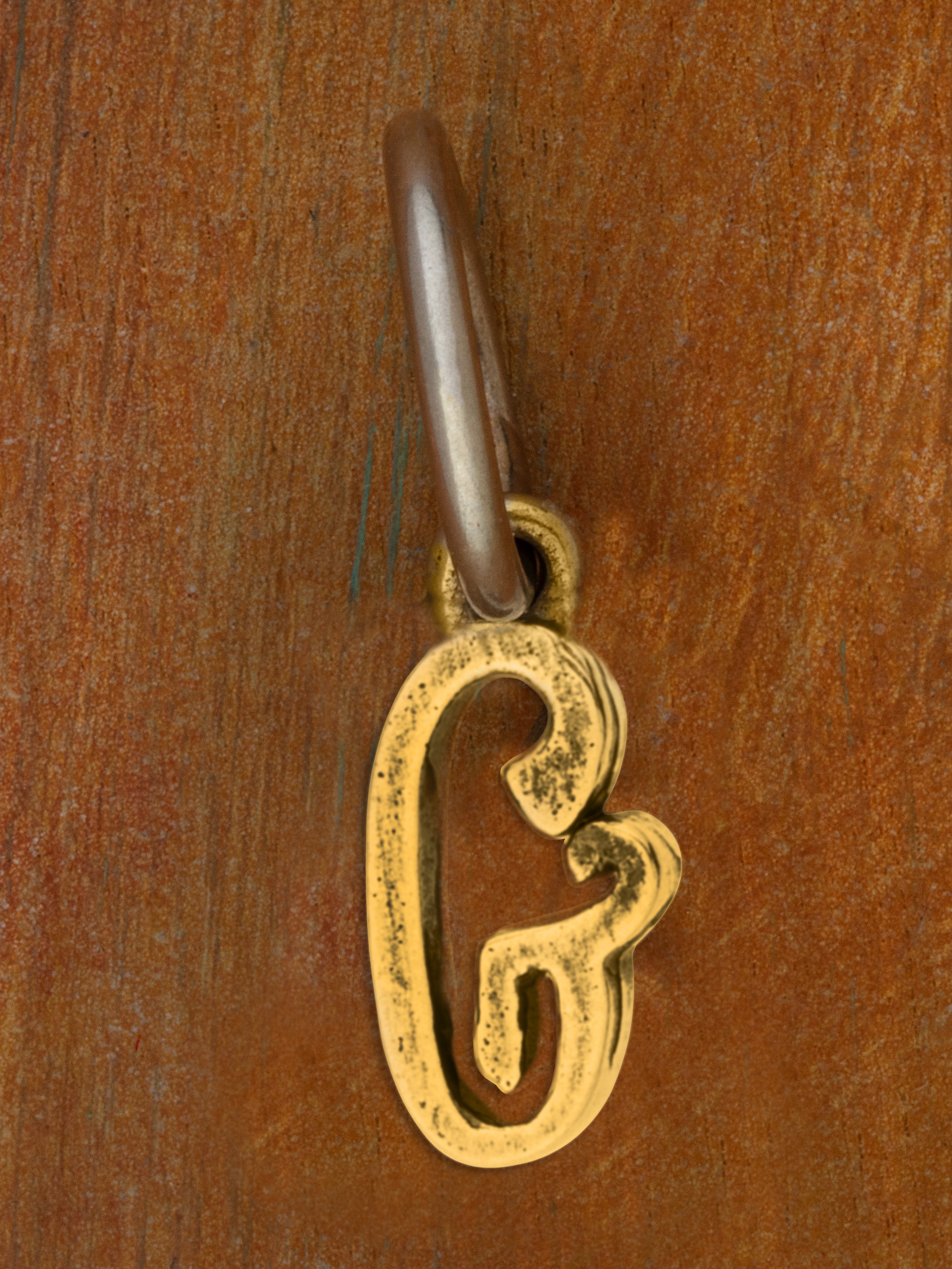 Artful Letter 14K Yellow Gold Charm