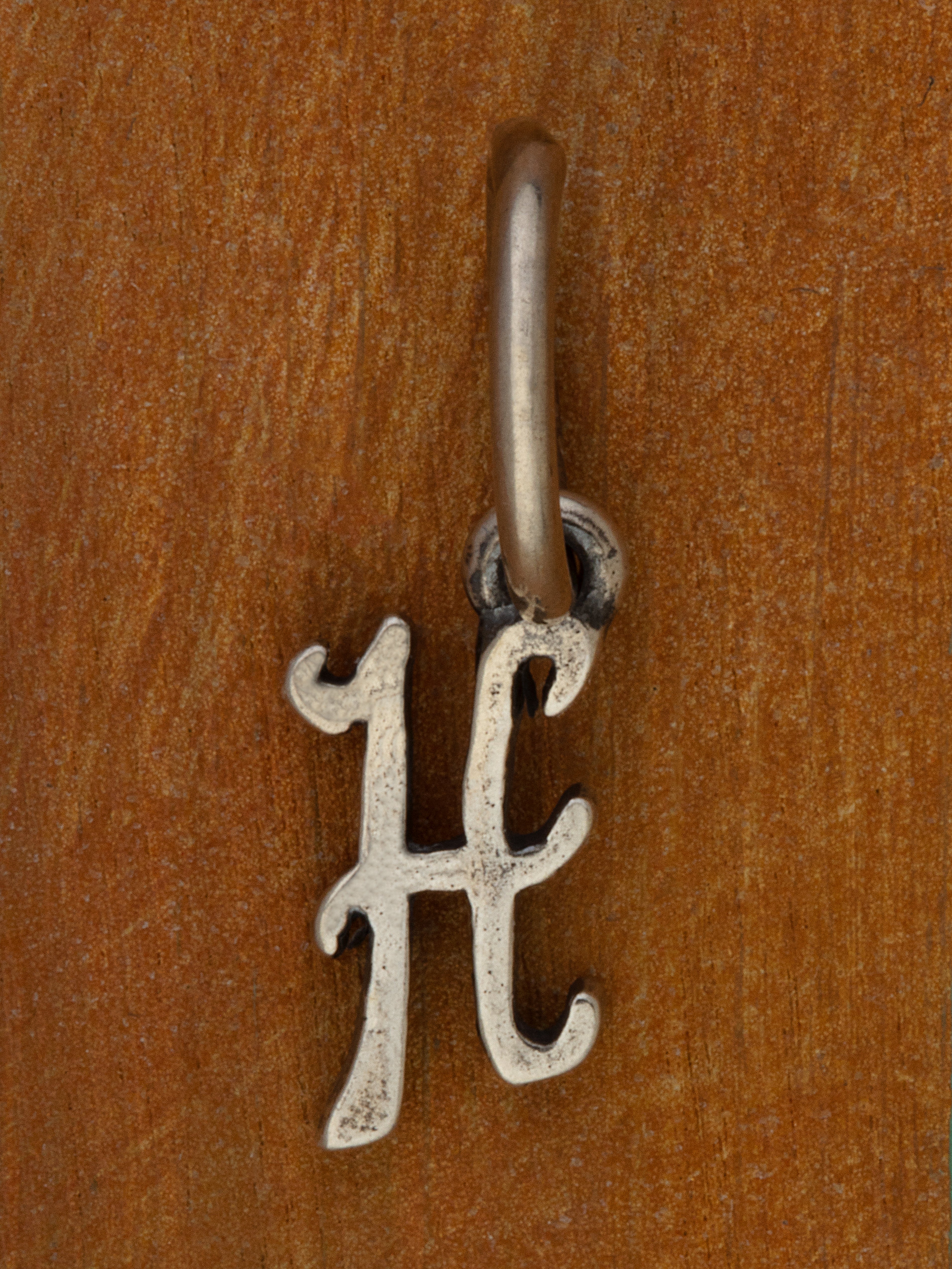 Artful Letter Silver Charm